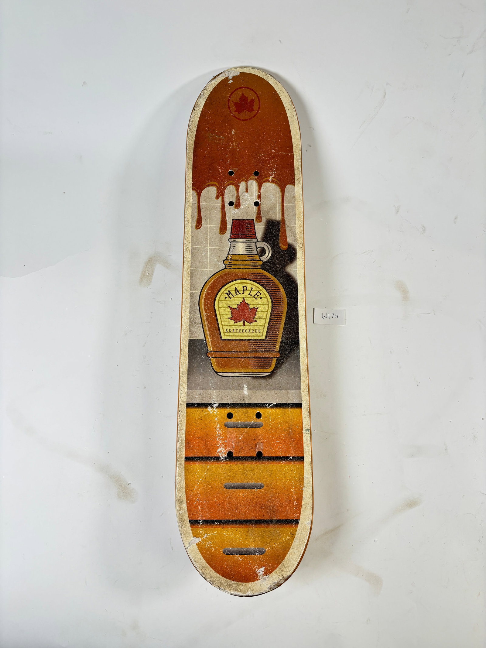 Vintage Retro Maple Syrup Skateboard 30": Vintage Retro Maple Syrup Skateboard -Sold as-is, condition varies. See photos for details.