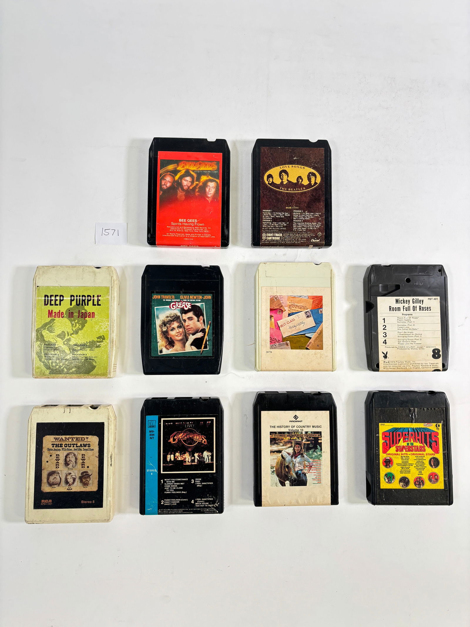 Assorted Vintage 8-Track Tapes Set of 10 The Beatles, Deep Purple & More (1 of 2)