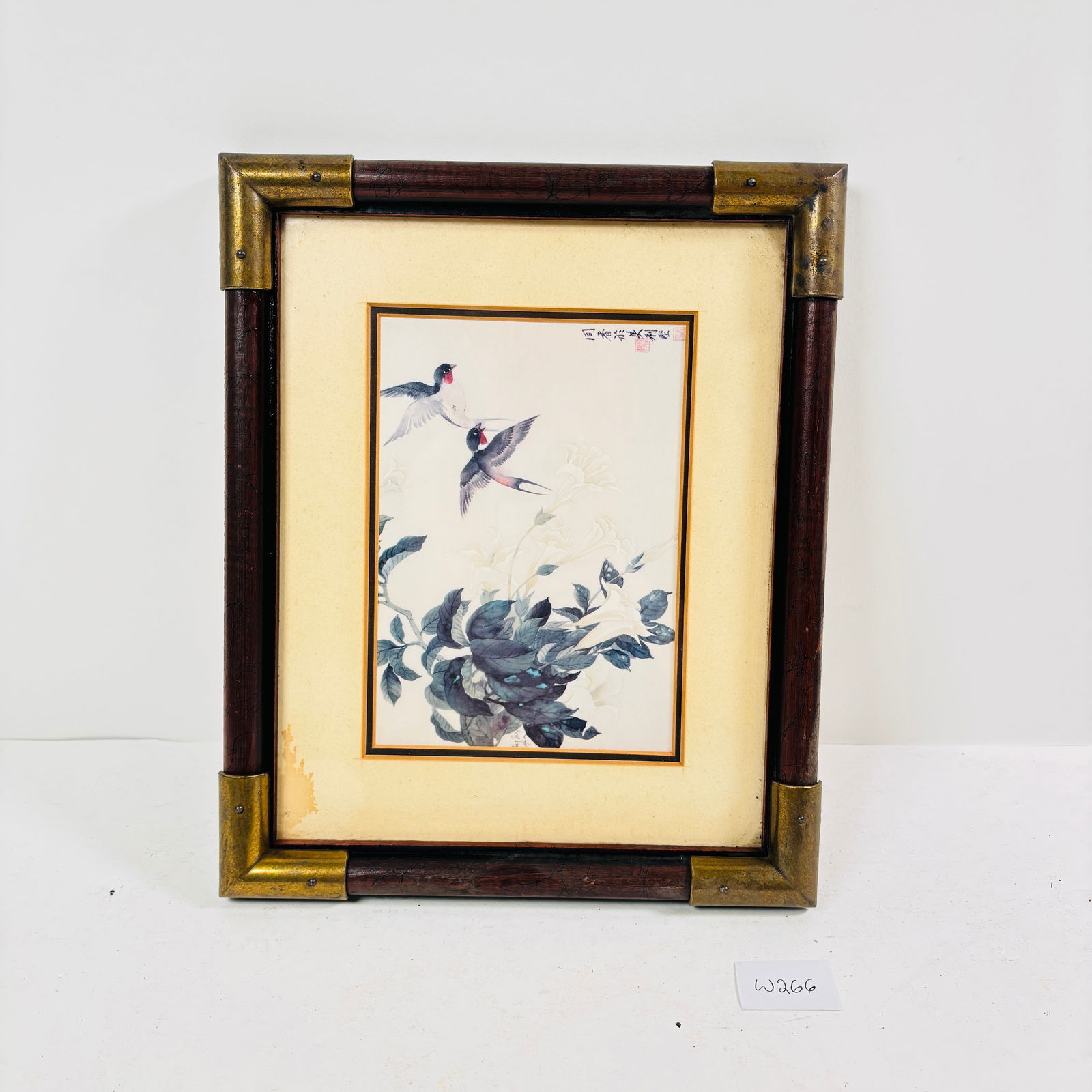 Vintage Chinese Bird Picture Framed (1 of 2)