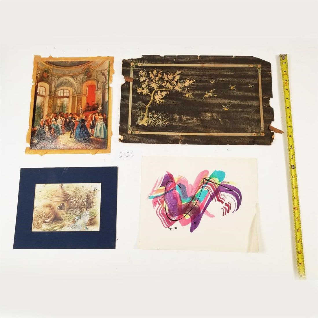 Set of 4 Vintage Art Work Pieces (Nature,... (1 of 5)