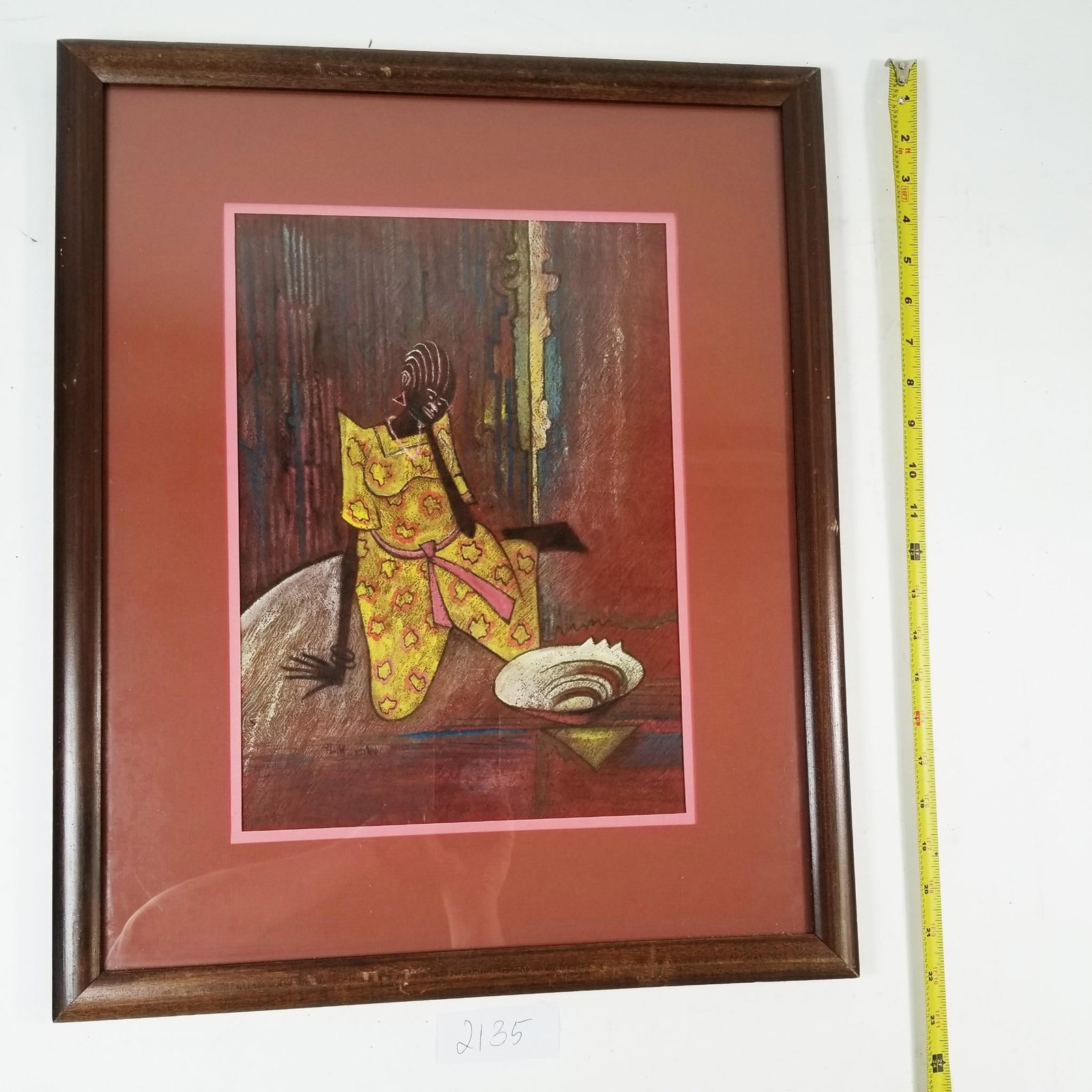 Framed African-Inspired Artwork by J.L. Massey ... (1 of 3)