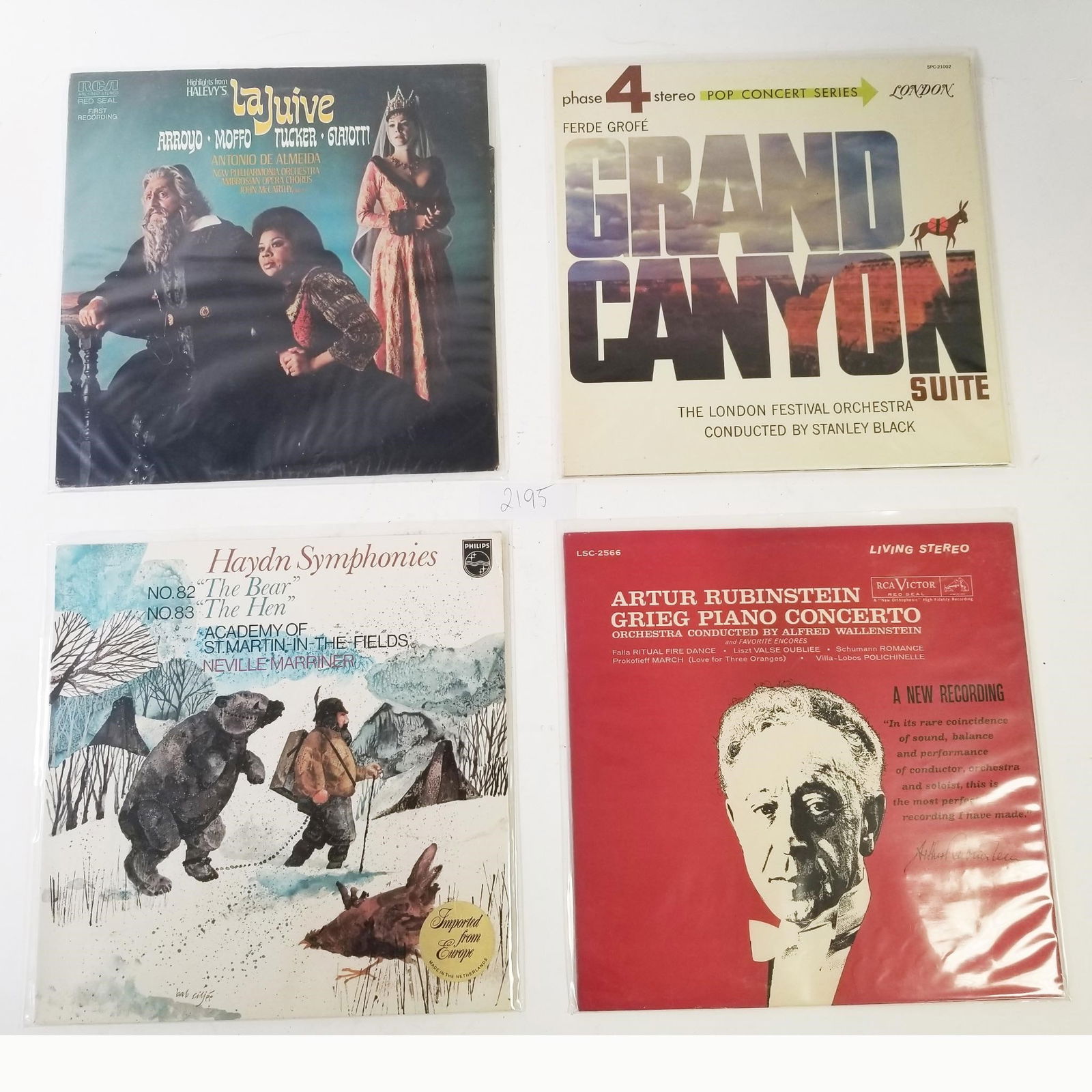 Vintage Vinyl Records Set of 8 (Halevy, Ferde... (1 of 4)