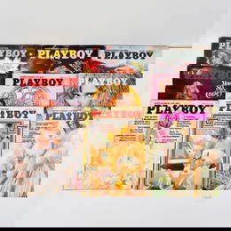 Vintage Playboy Magazines Set of 9 (1973-1976)