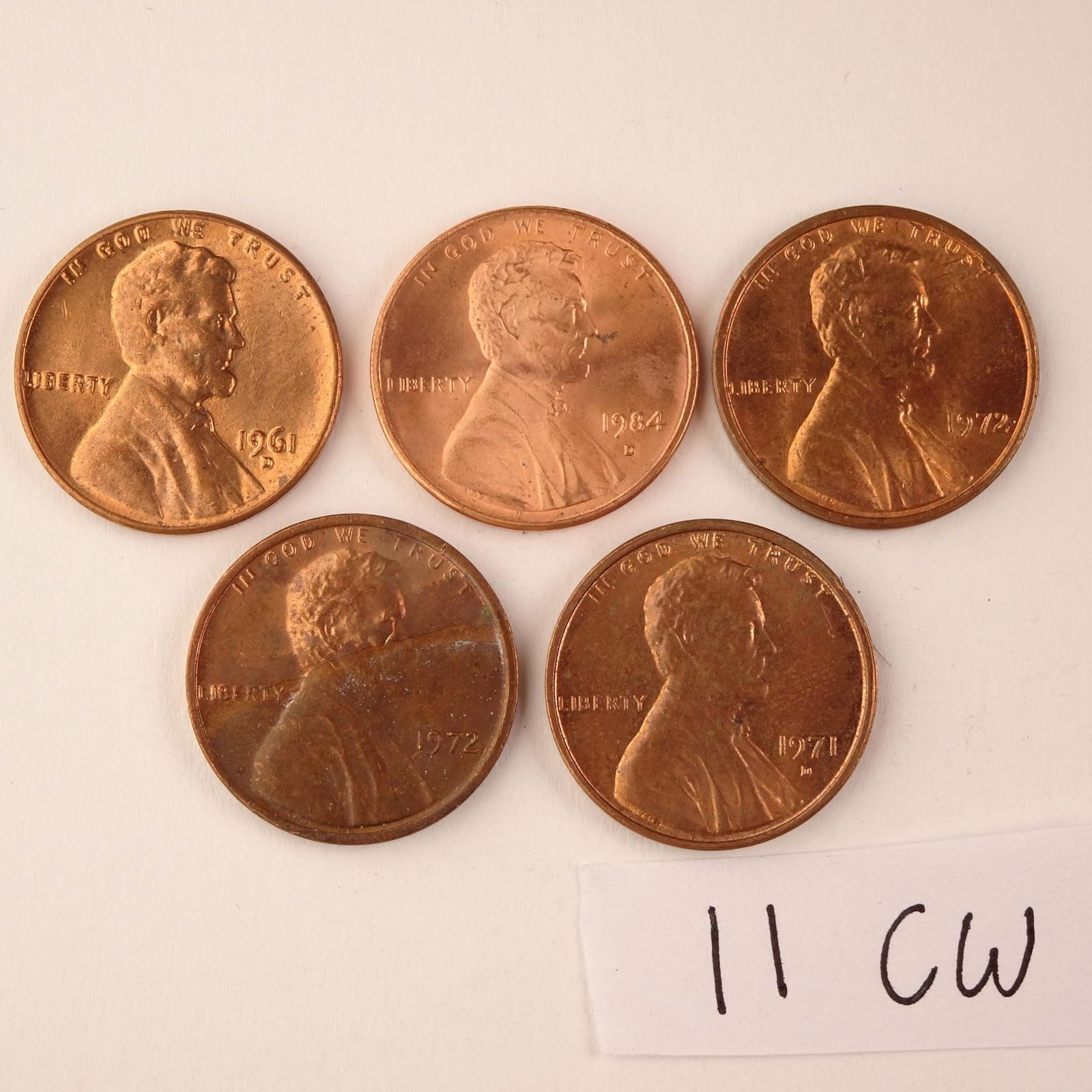 Assortment of Vintage Pennies Set of 5 (1961,... (1 of 2)