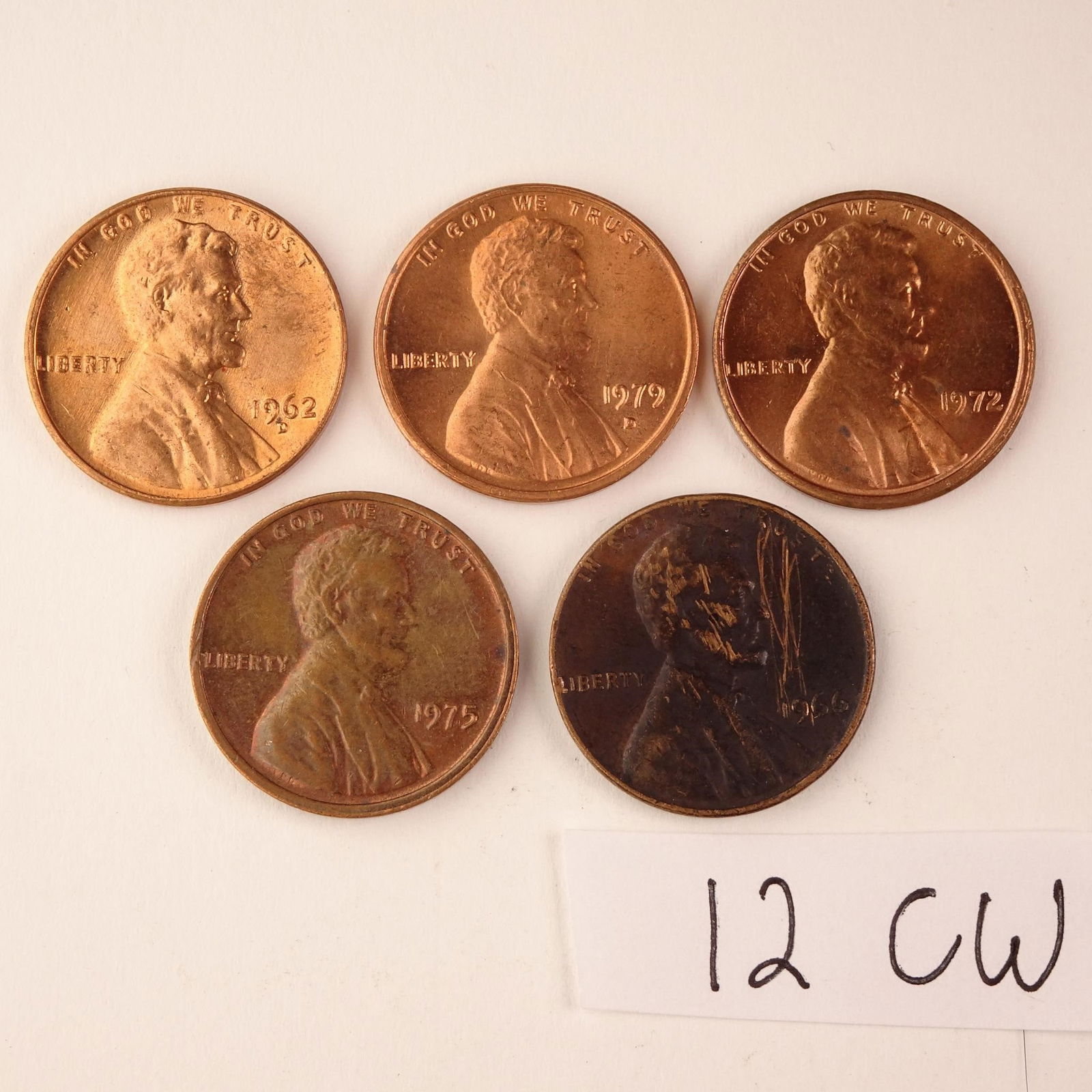 Assortment of Vintage Pennies Set of 5 (1962,... (1 of 2)