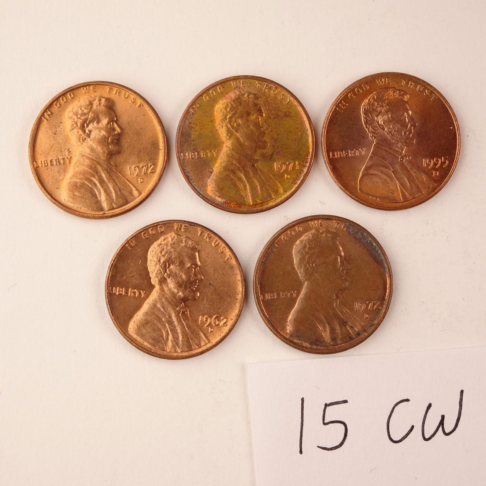 Assortment of Vintage Pennies Set of 5 (1962,... (1 of 2)