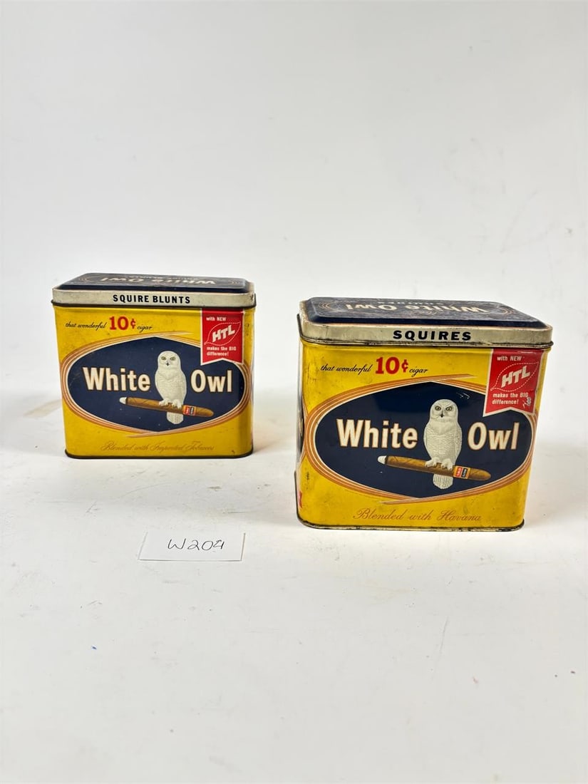 Vintage White Owl Squires Cigar Tin Metal Box... (1 of 3)
