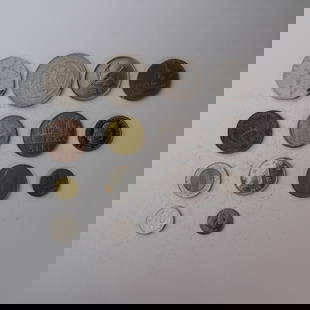 Diverse Assortemnt of International Coins Set...: of International Coins Set of 14 (Serbia, Romania, China, and more). Diverse collection perfect for starting a collection, filling gaps, or for educational purposes. Years and mint marks included in t