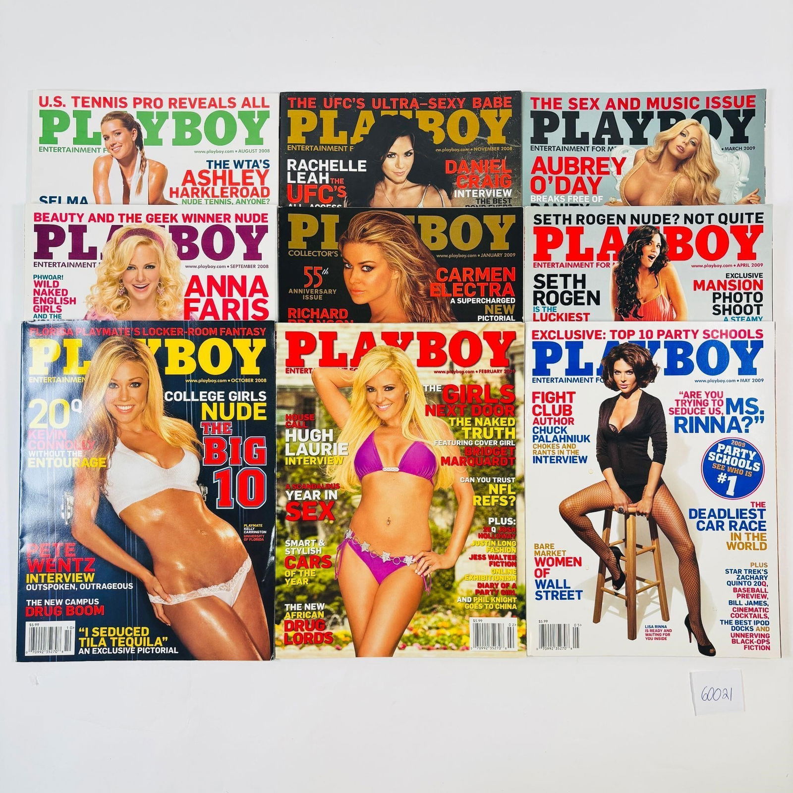 Vintage Playboy Magazines Set of 9 (2008-2009) (1 of 4)