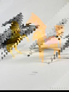 Vintage Assortment of Horses Set of 3: A set of three vintage horse figurines, each showcasing unique craftsmanship and detailing. Perfect for collectors or anyone who appreciates equestrian-themed decor. Please refer to the photos for con