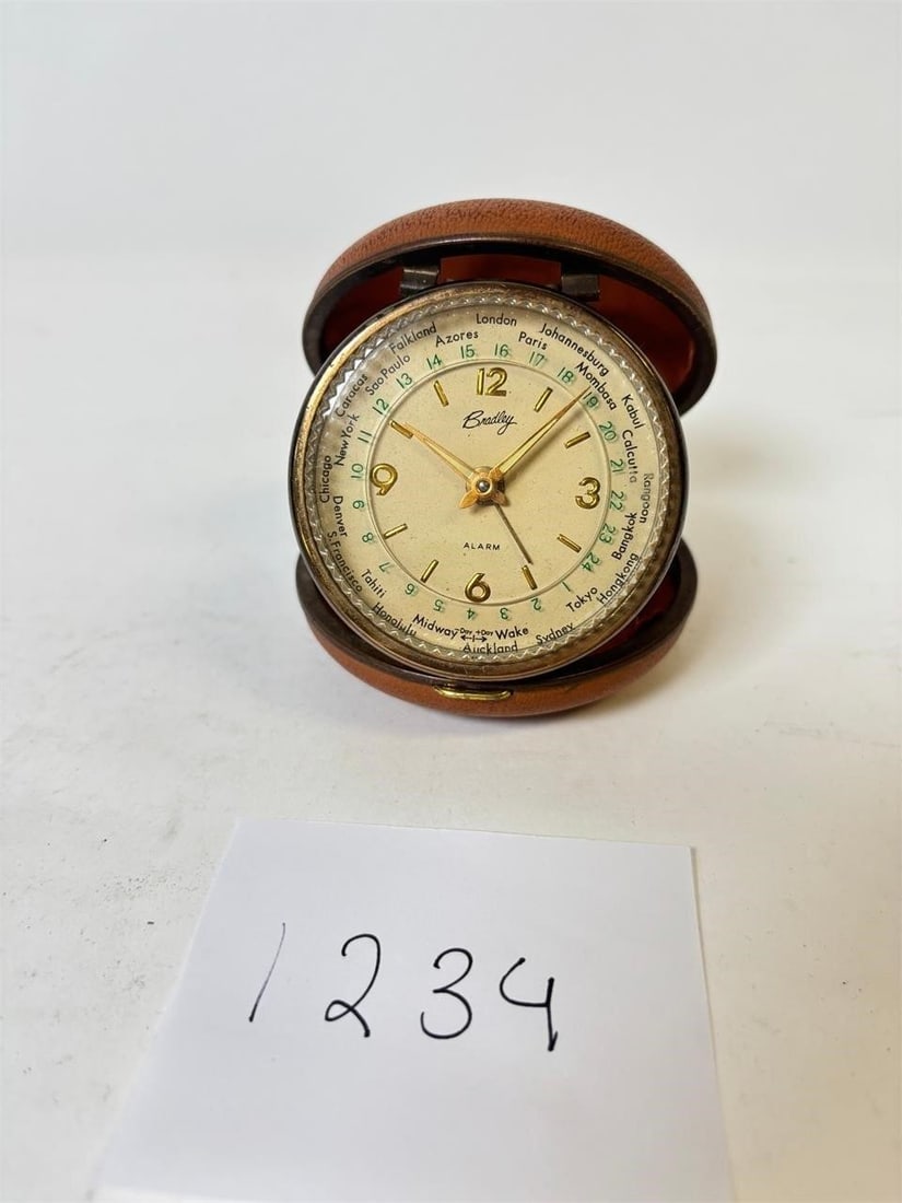 Vintage Bradley World Time Travel Alarm Clock -... (1 of 4)