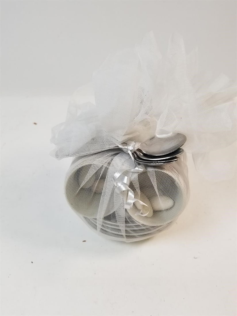 Tea Set of 4: Tea Set 4-Piece Collection with Spoons, Plates & Tea Cups Classic and elegant set for any tea lover. Condition varies; please refer to photos for details.