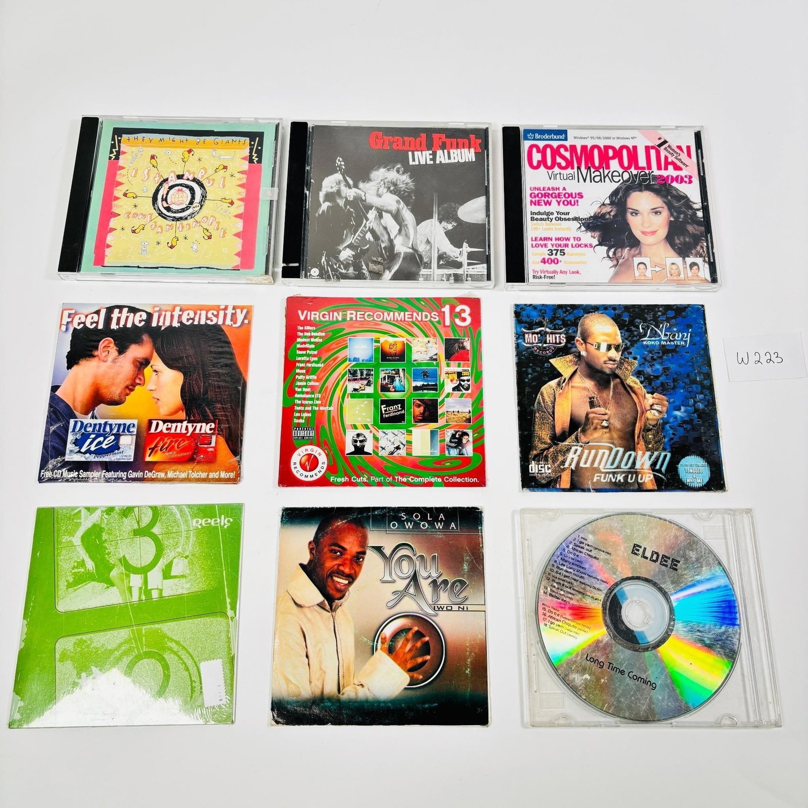 Assortment of CD's Set of 9: This set includes 9 CDs featuring a mix of music albums and recordings. A diverse collection for varied listening and learning. Please see the photos for the specific titles included. Condition of the