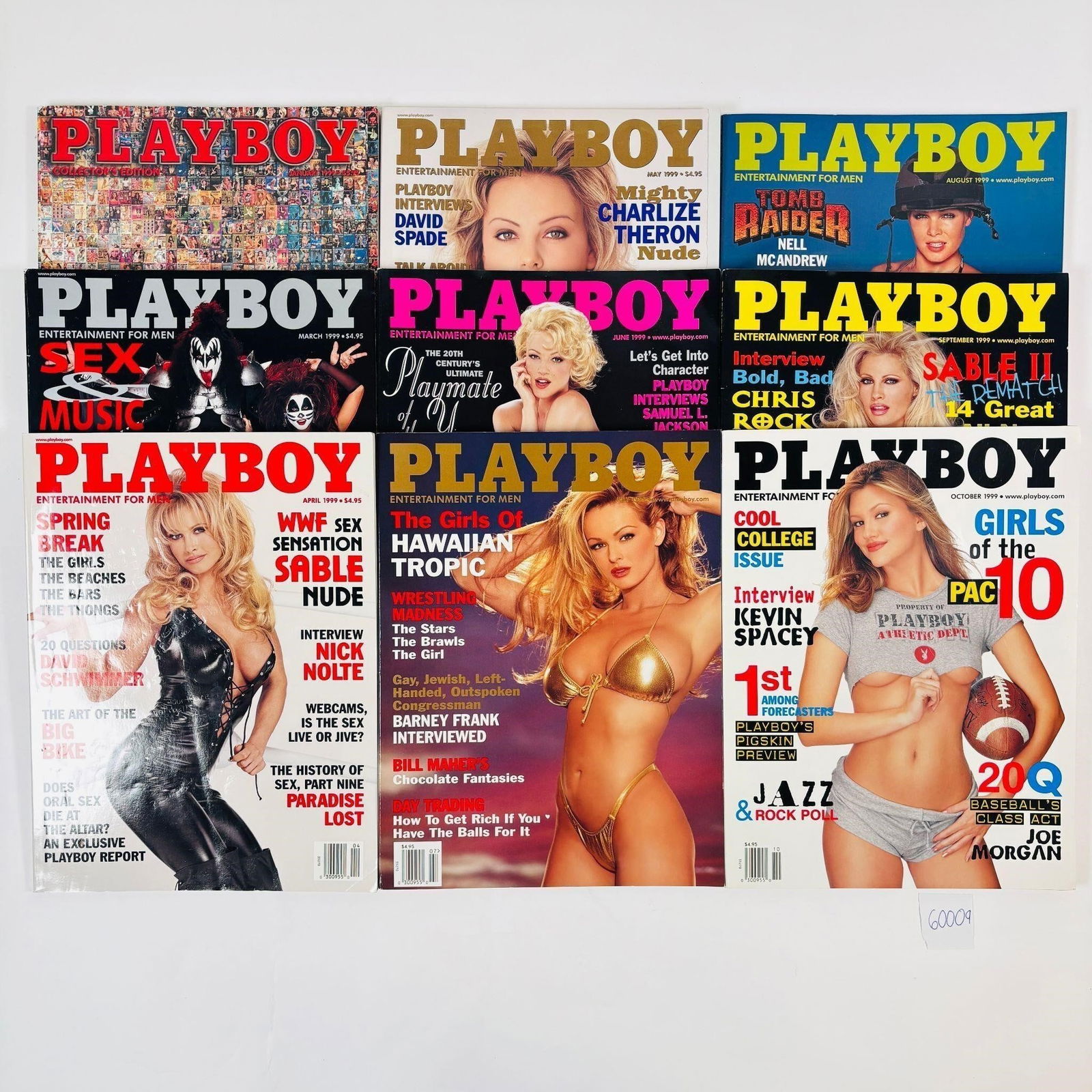 Vintage Playboy Magazines Set of 9 (1999): (1 of 4)