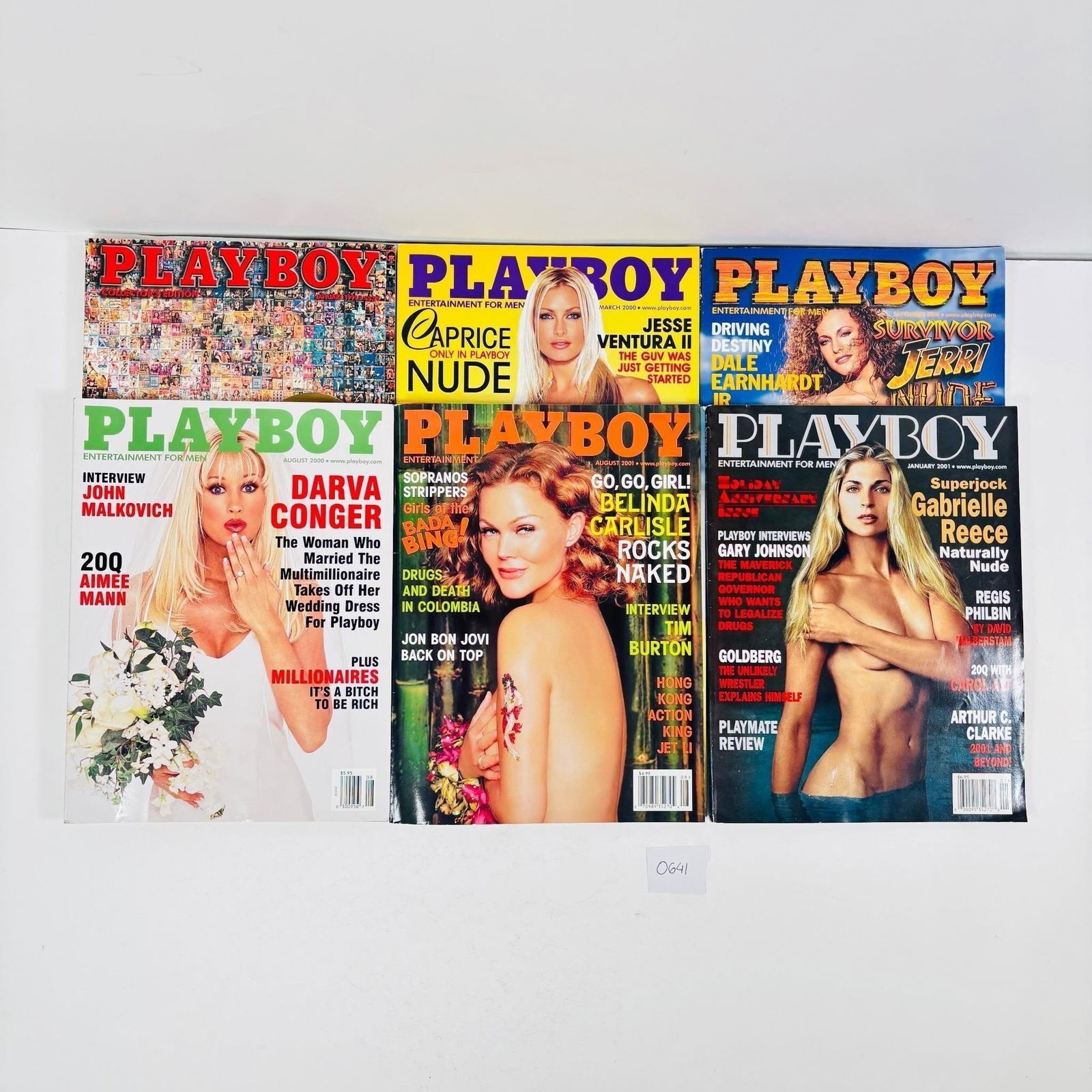 Vintage Playboy Magazines Set of 6 (1999- 2001) (1 of 4)