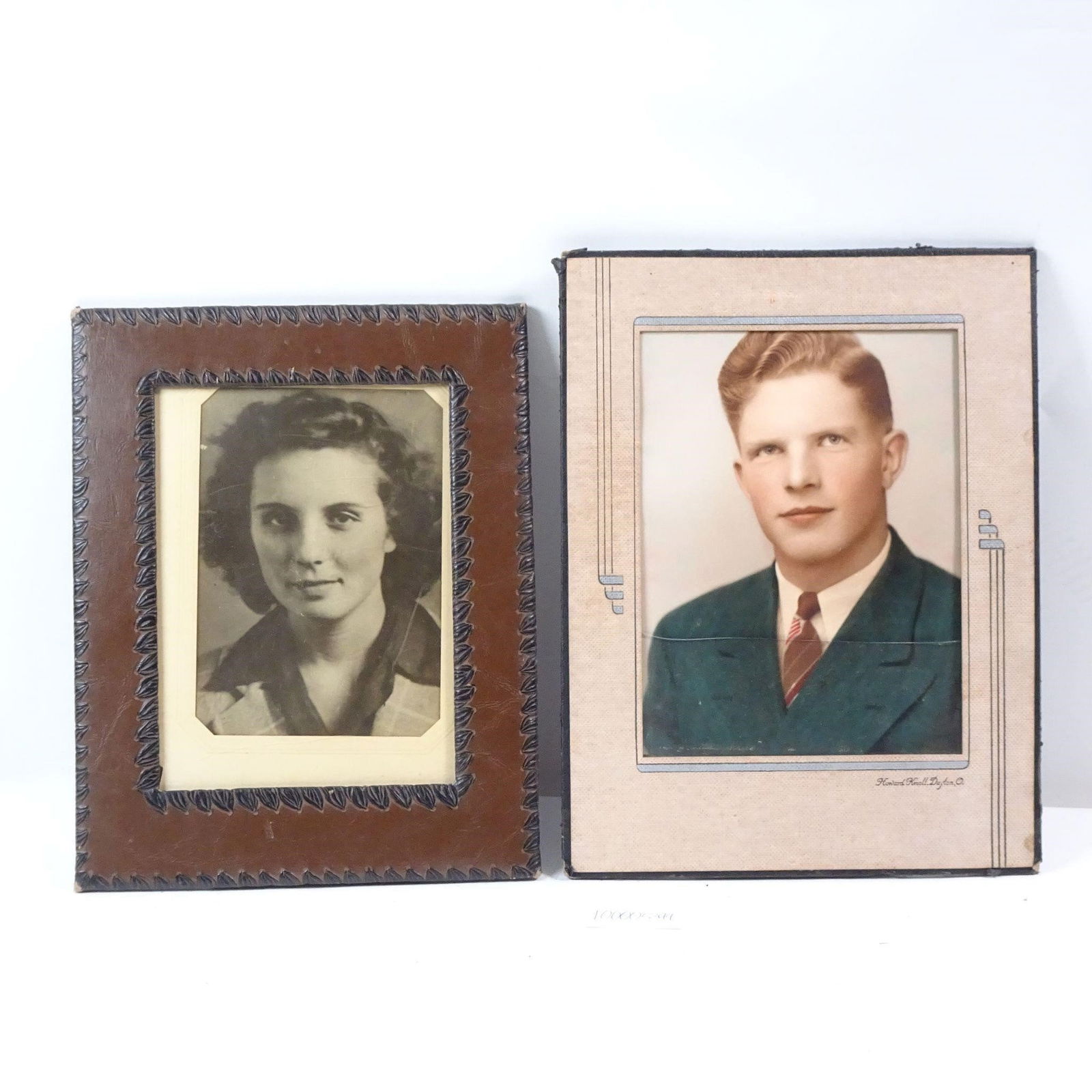 Vintage Leather Frames Set of 2 (1 of 2)