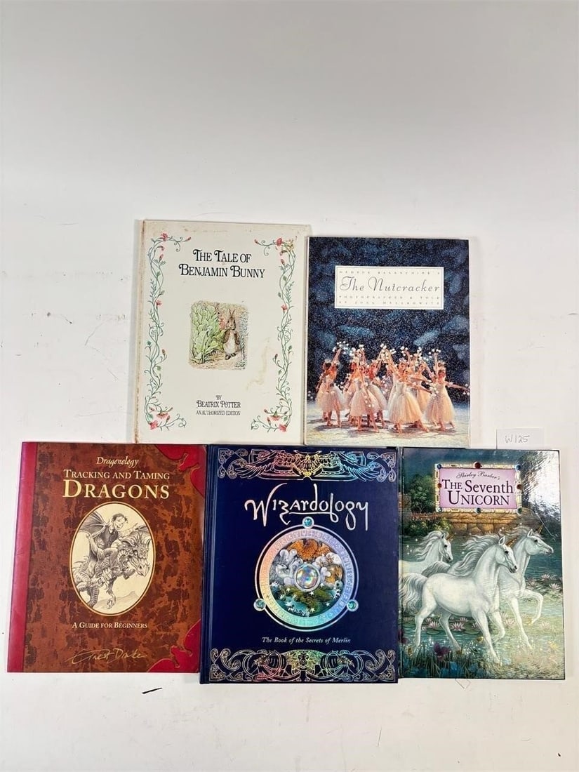 Assortment of Childrens books Set of 5 (The...: Nutcracker, The Tale of Benjamin Bunny, and more). Assortment of Children's books Set of 5 (The Nutcracker, The Tale of Benjamin Bunny, and more)- Sold as-is, condition varies. See photos for details.