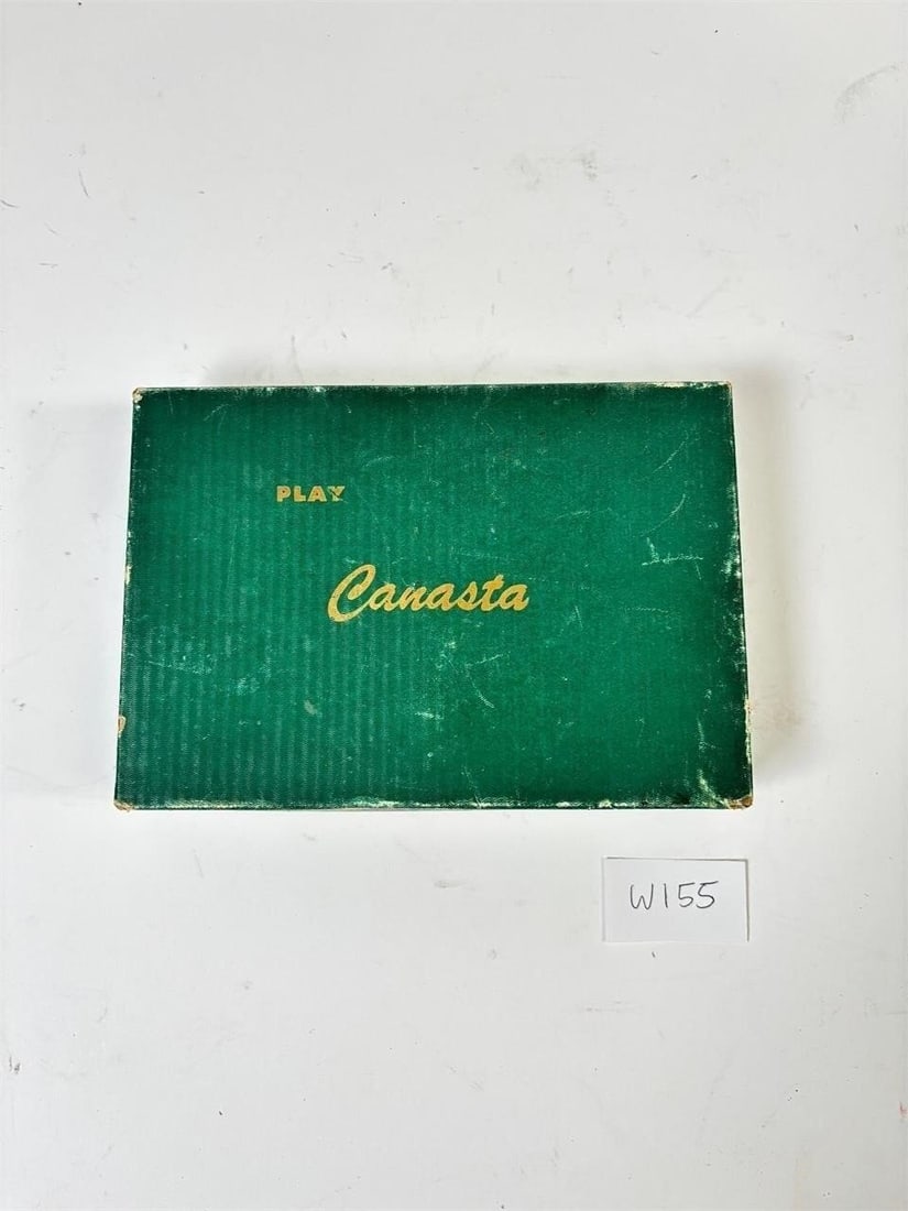 Vintage Canasta Plastic Marble Card Holder and... (1 of 5)
