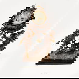 Signed L. & F. Moreau Antique Figural Mantel...