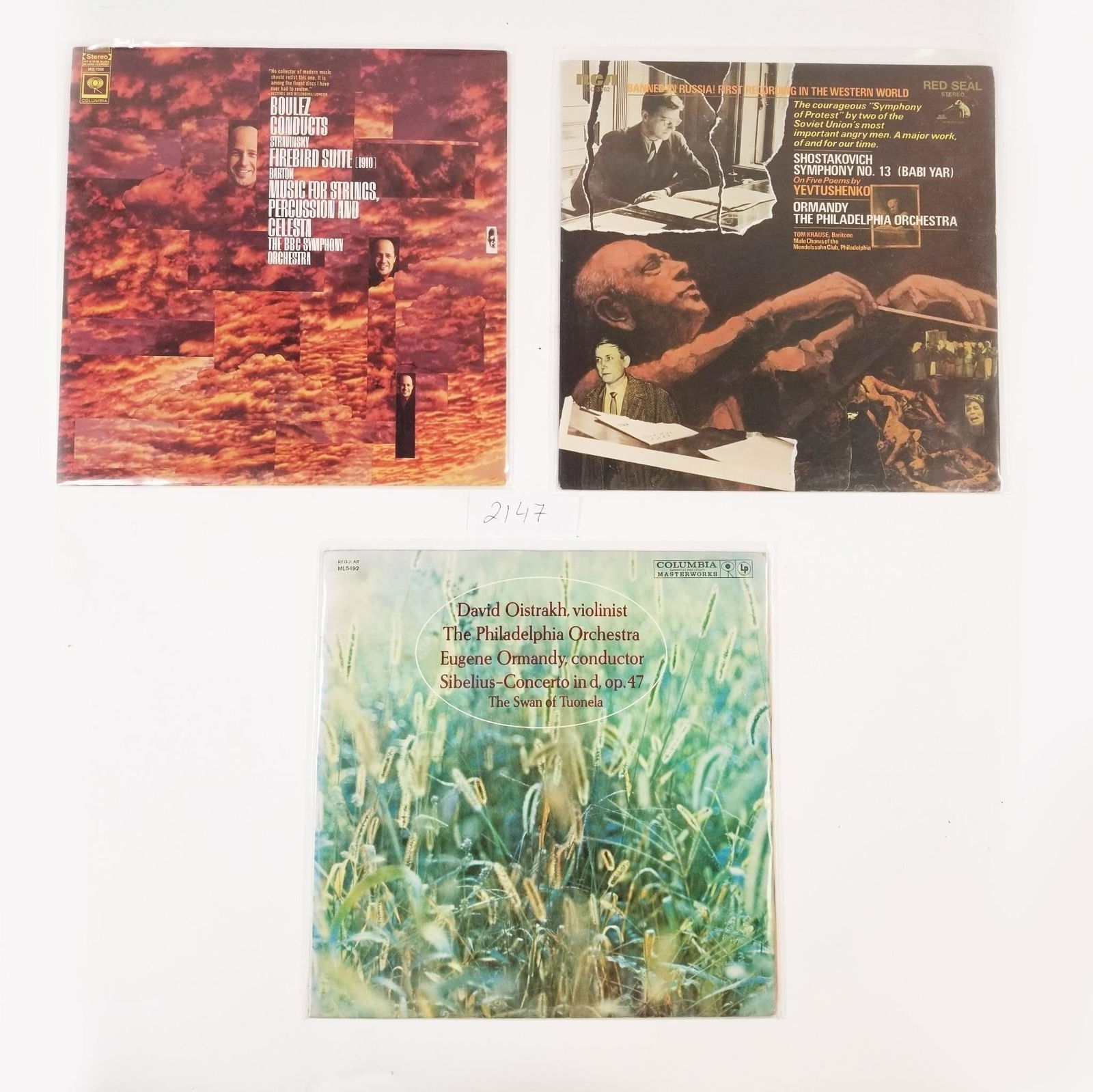 Vintage Vinyl Records Set of 9 (David Oistrakh... (1 of 12)