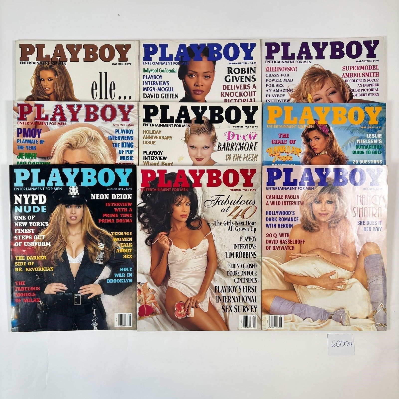Vintage Playboy Magazines Set of 9 (1994-1995): (1 of 4)