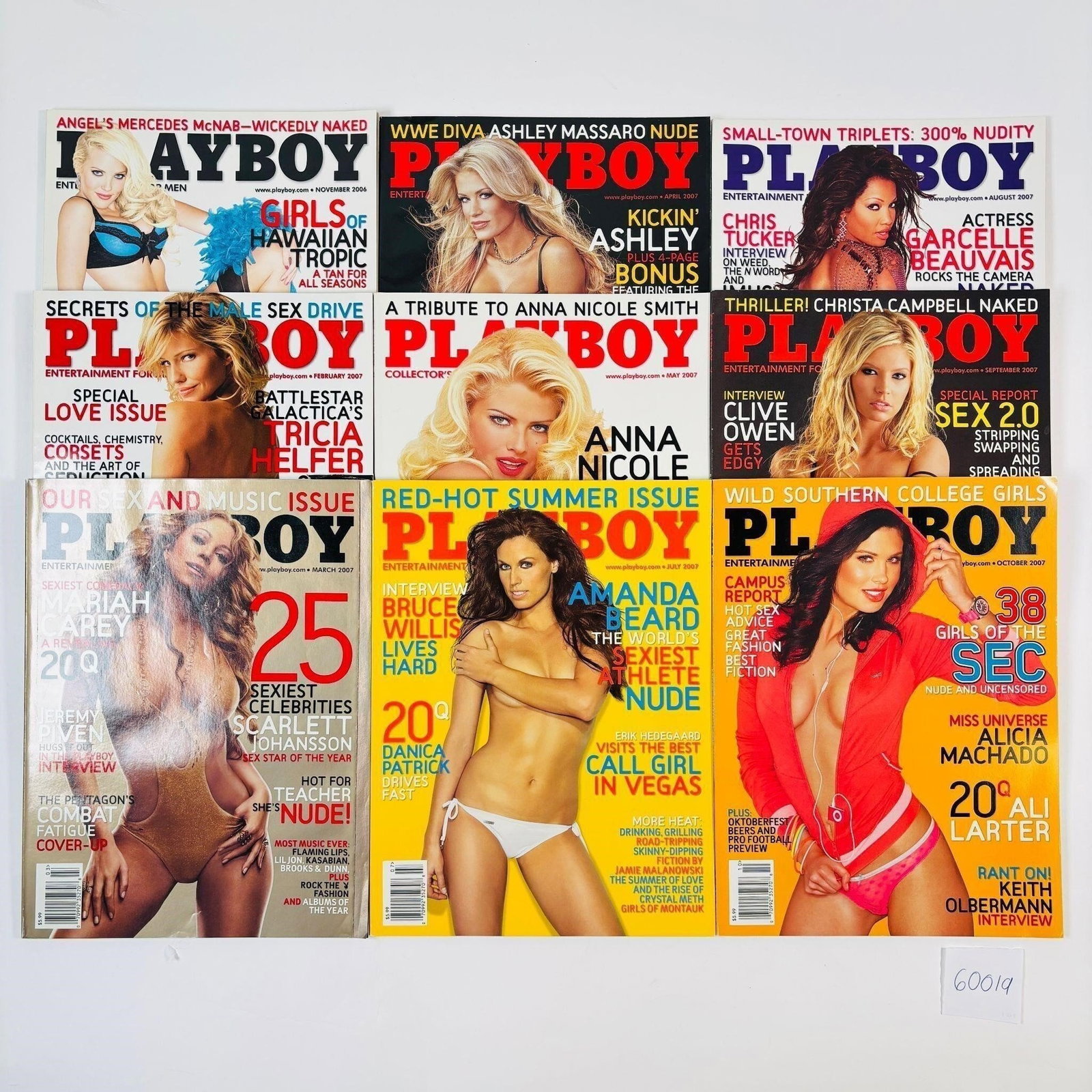 Vintage Playboy Magazines Set of 9 (2006-2007): (1 of 4)
