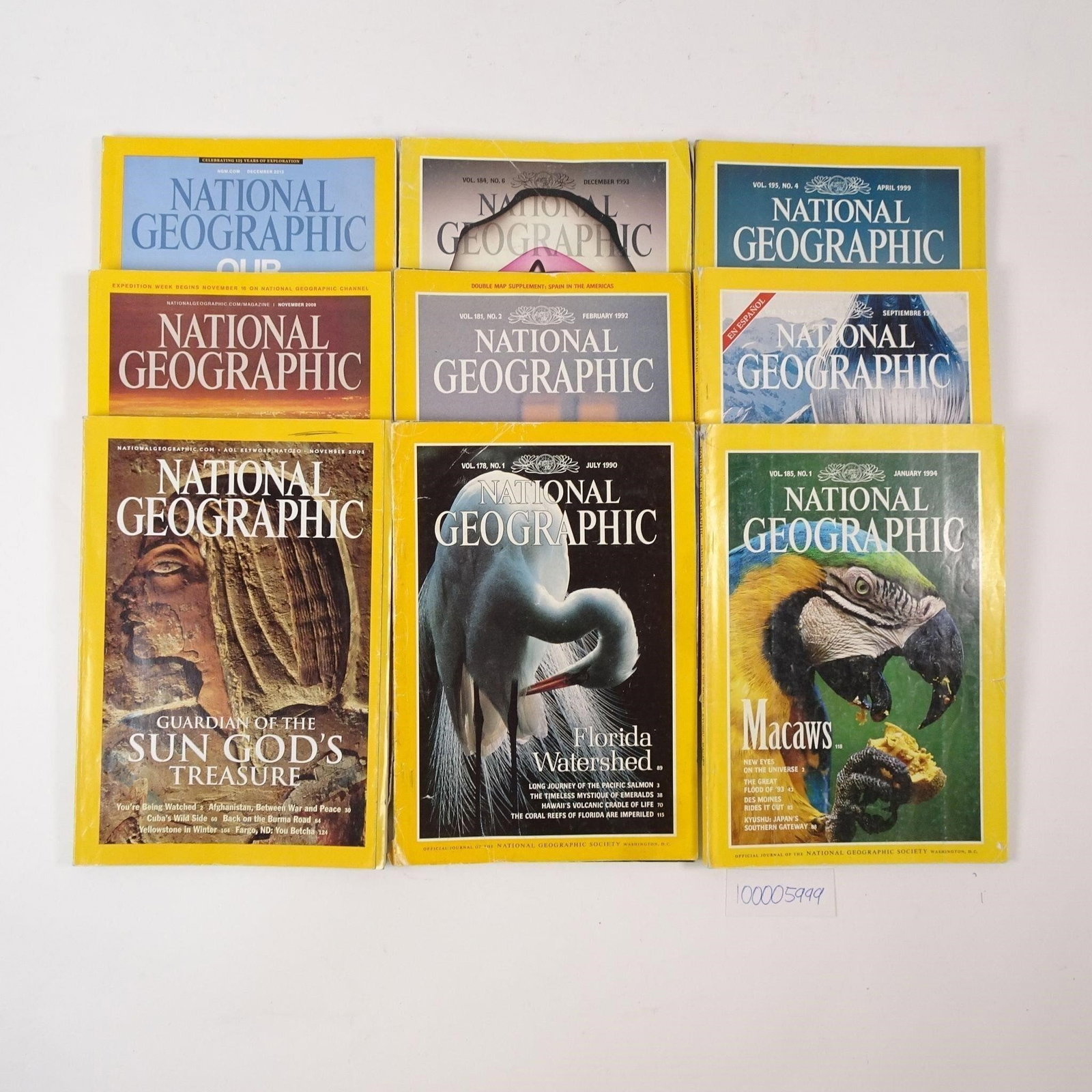 Vintage National Geographic Magazines 1990s (1 of 4)
