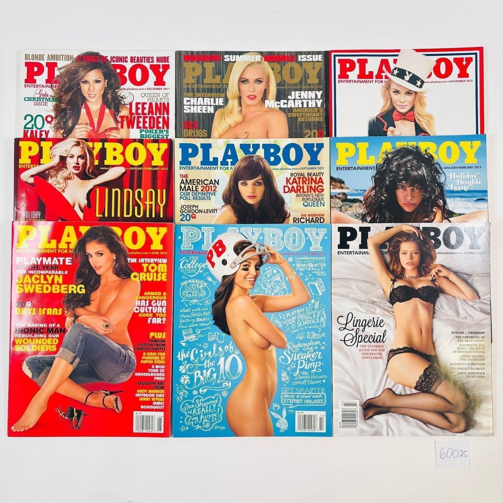 Vintage Playboy Magazines Set of 9 (2011-2013): (1 of 4)