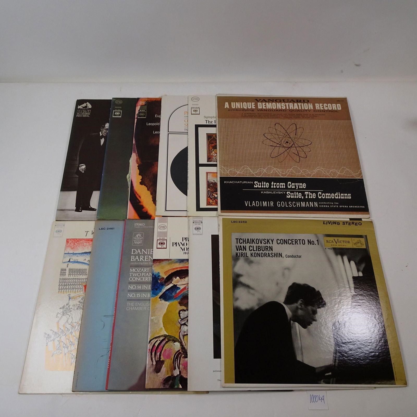 Assortment of Vtg Vinyls- Classical Music: A beautiful assortment of vintage vinyl records dedicated to Classical Music. This collection is perfect for starting a vinyl library, enjoying timeless compositions, or adding a sophisticated, classi