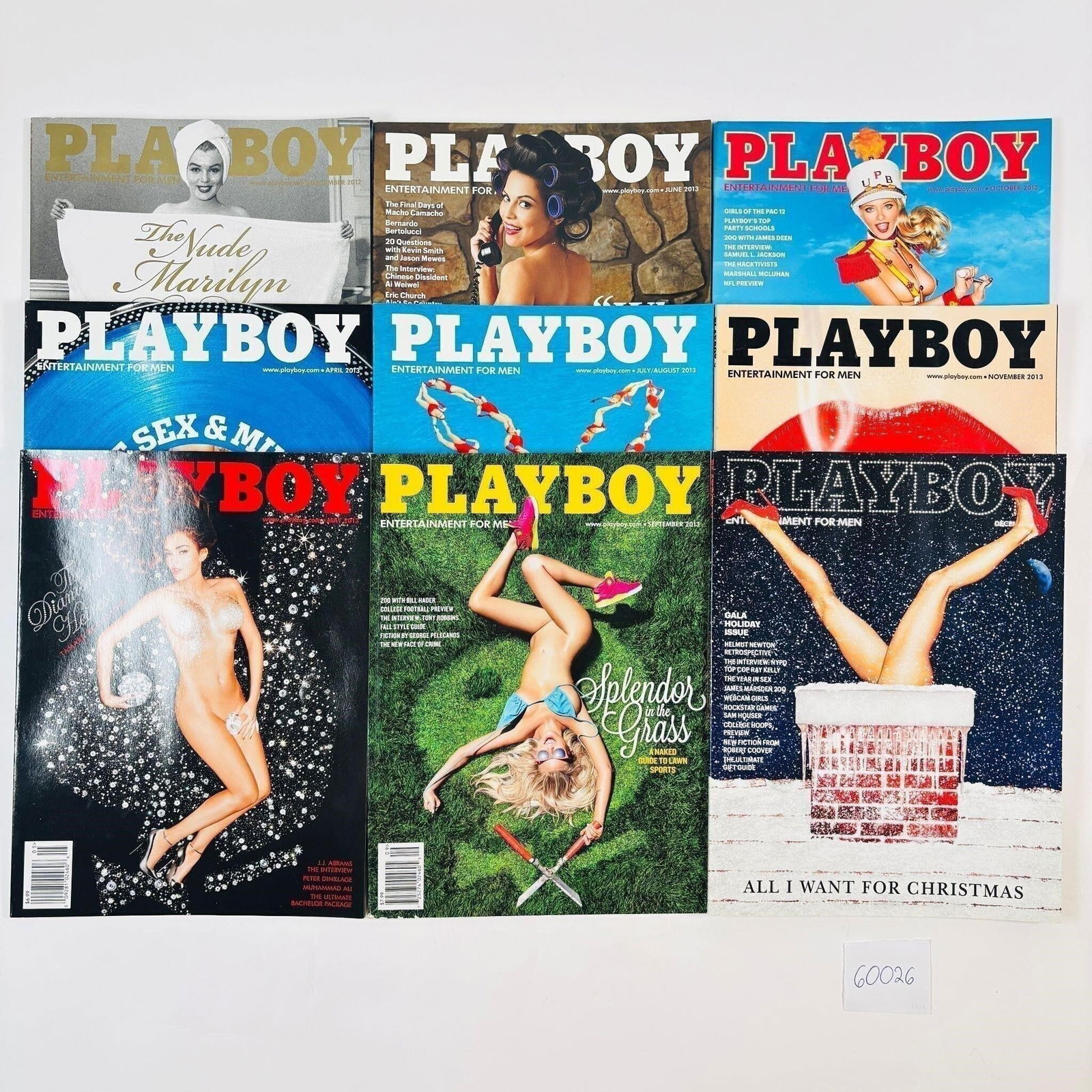 Vintage Playboy Magazines Set of 9 (2012-2013): (1 of 4)