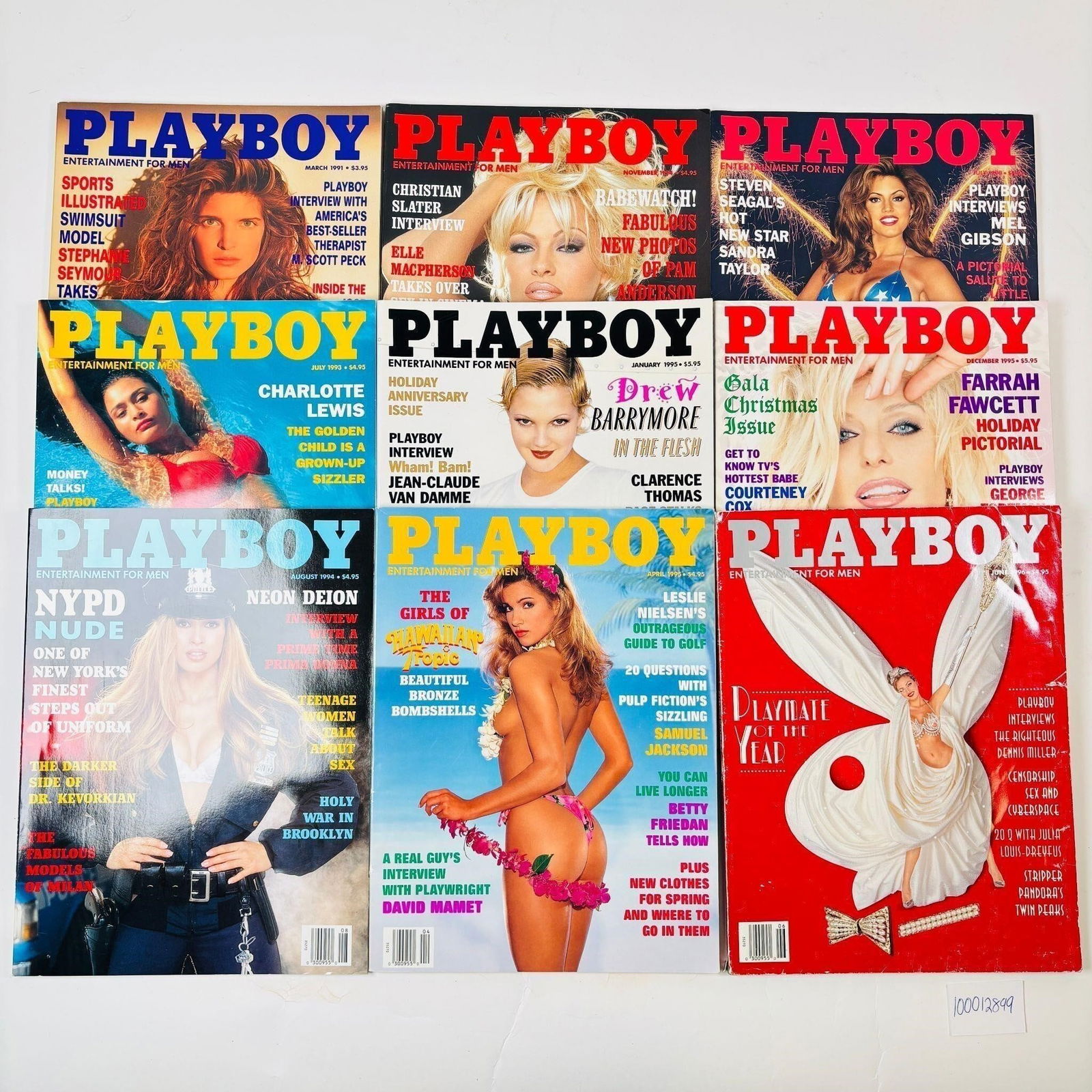 Vintage Playboy Magazines Set of 9 (1991-1996) (1 of 4)