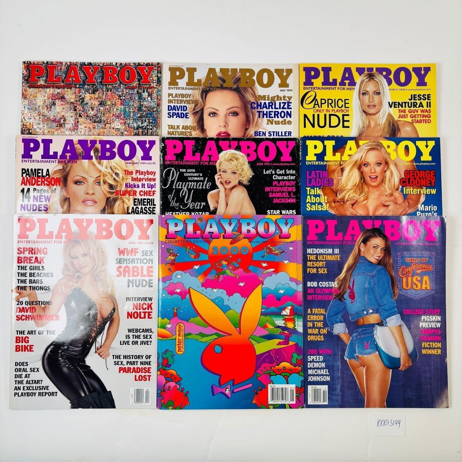 Vintage Playboy Magazines Set of 9 (1999-2000) (1 of 4)