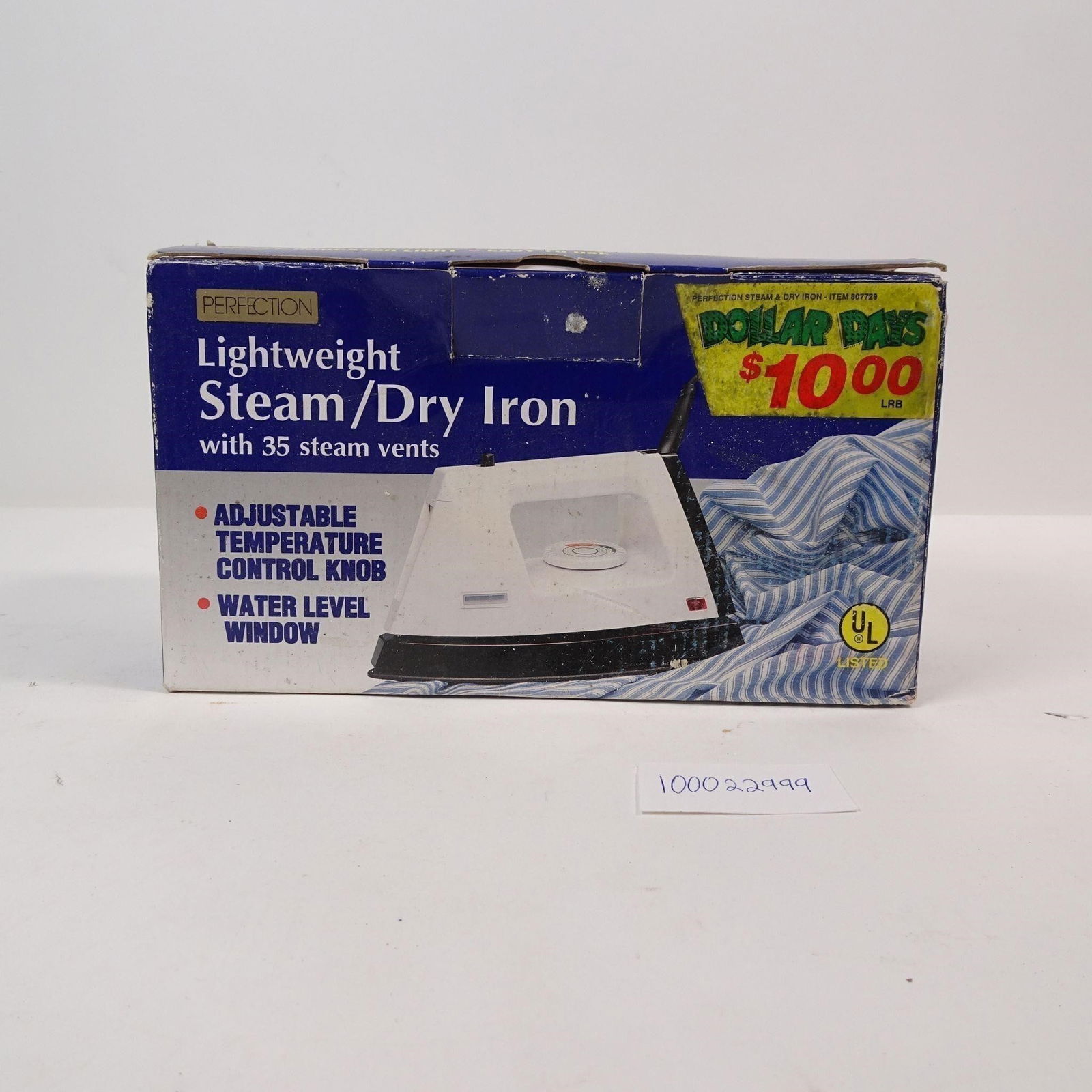 Vintage Lightweight Steam/Dry Iron: A vintage lightweight steam/dry iron, perfect for home use or as a unique decorative piece. This classic iron offers a touch of nostalgic charm and timeless utility, ideal for collectors of vintage ho