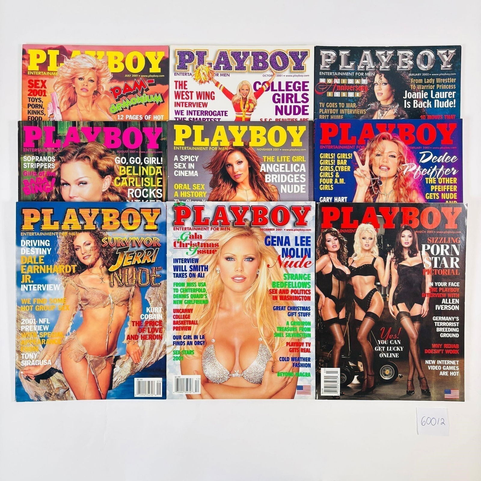 Vintage Playboy Magazines Set of 9 (2001-2002) (1 of 4)