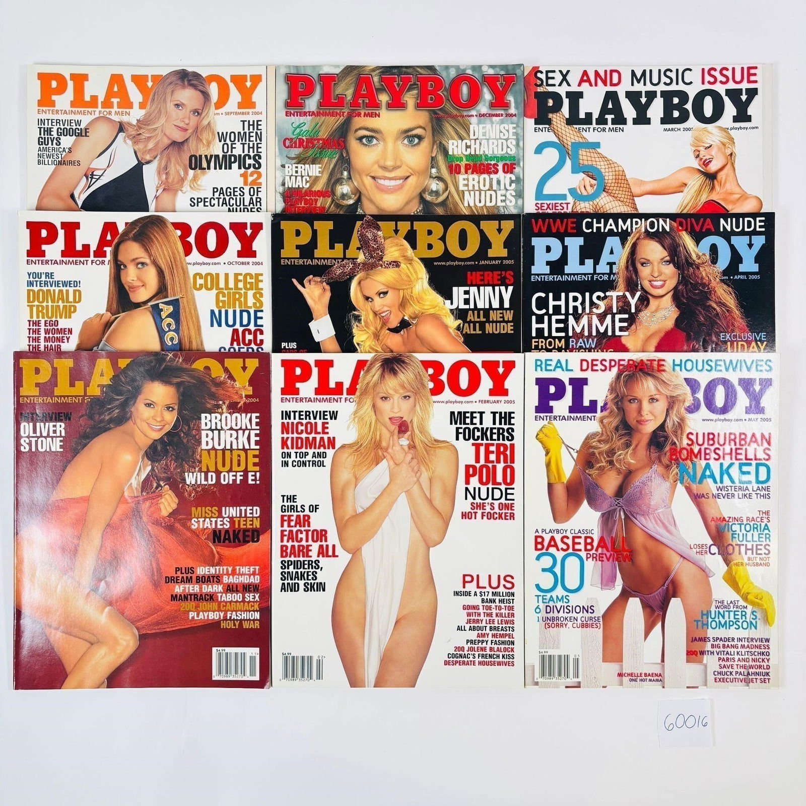 Vintage Playboy Magazines Set of 9 (2004-2005) (1 of 4)