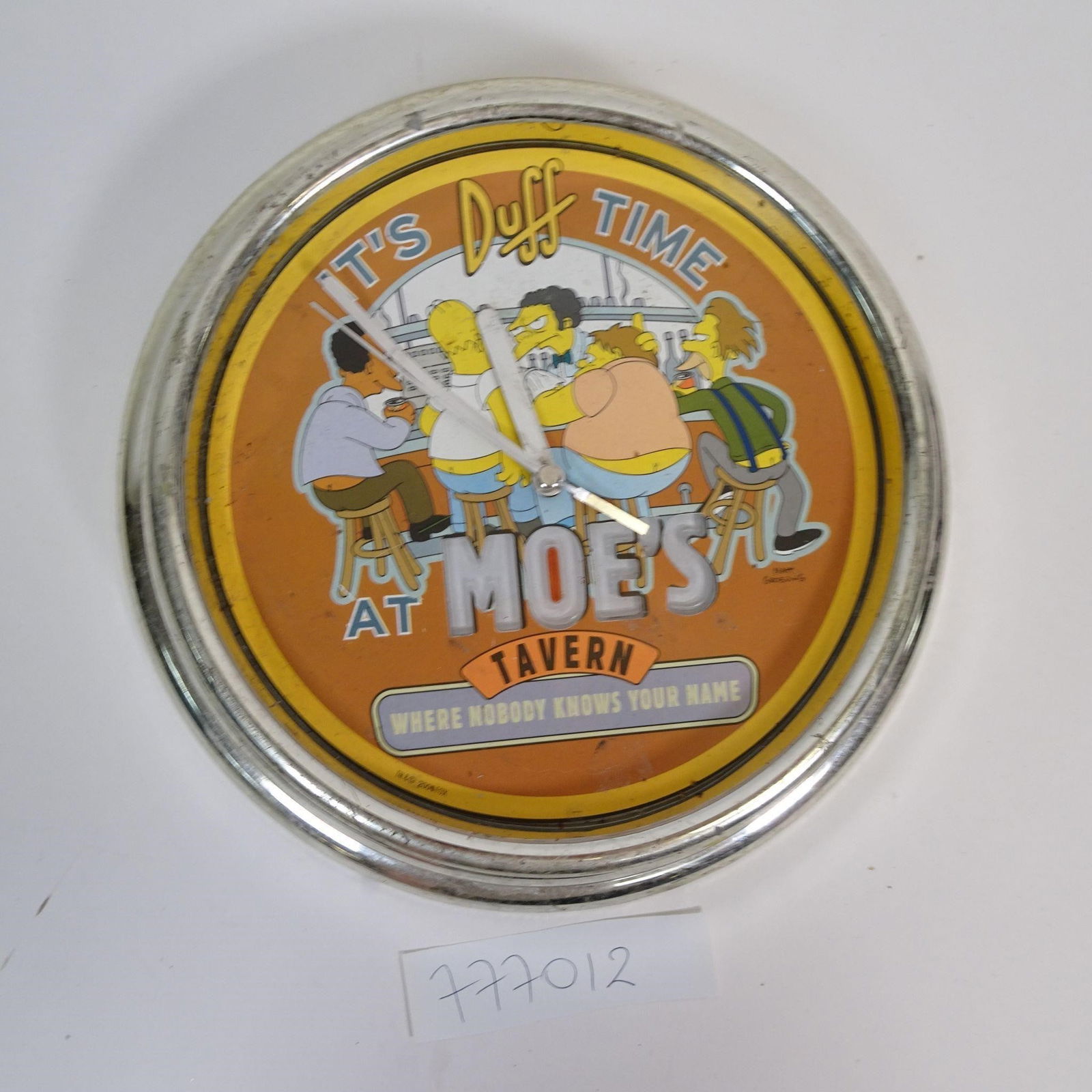 The Simpsons Moe's Tavern Wall Clock (1 of 4)