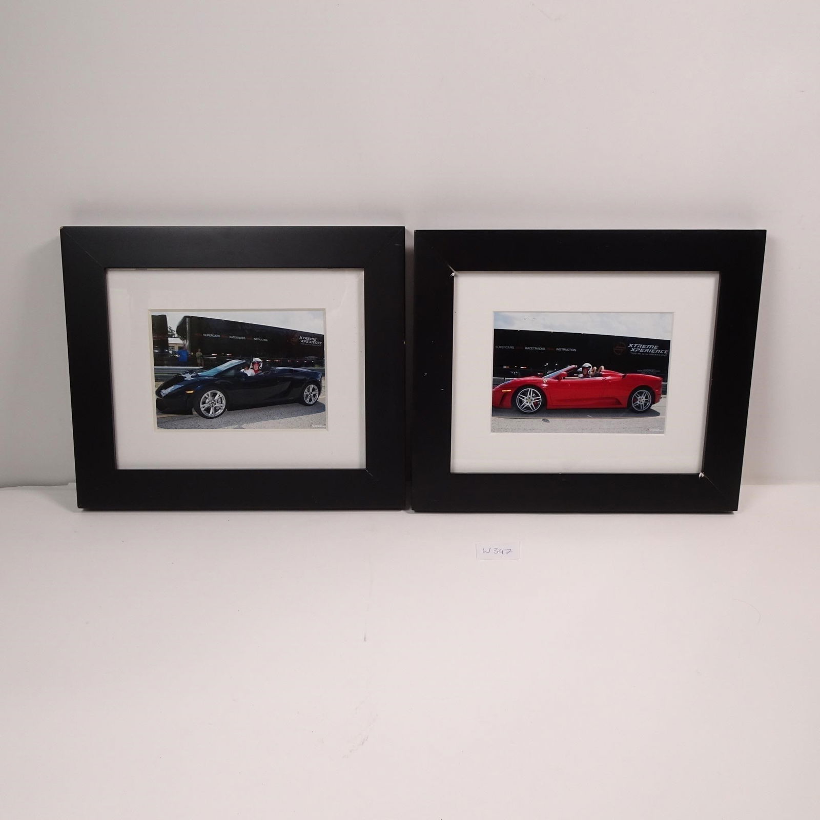 Set of 2 Sports Car Pictures: Pair of sleek, modern sports car prints perfect for auto enthusiasts or garage decor. Features vibrant colors and dynamic compositions that highlight the power and elegance of classic and contemporary