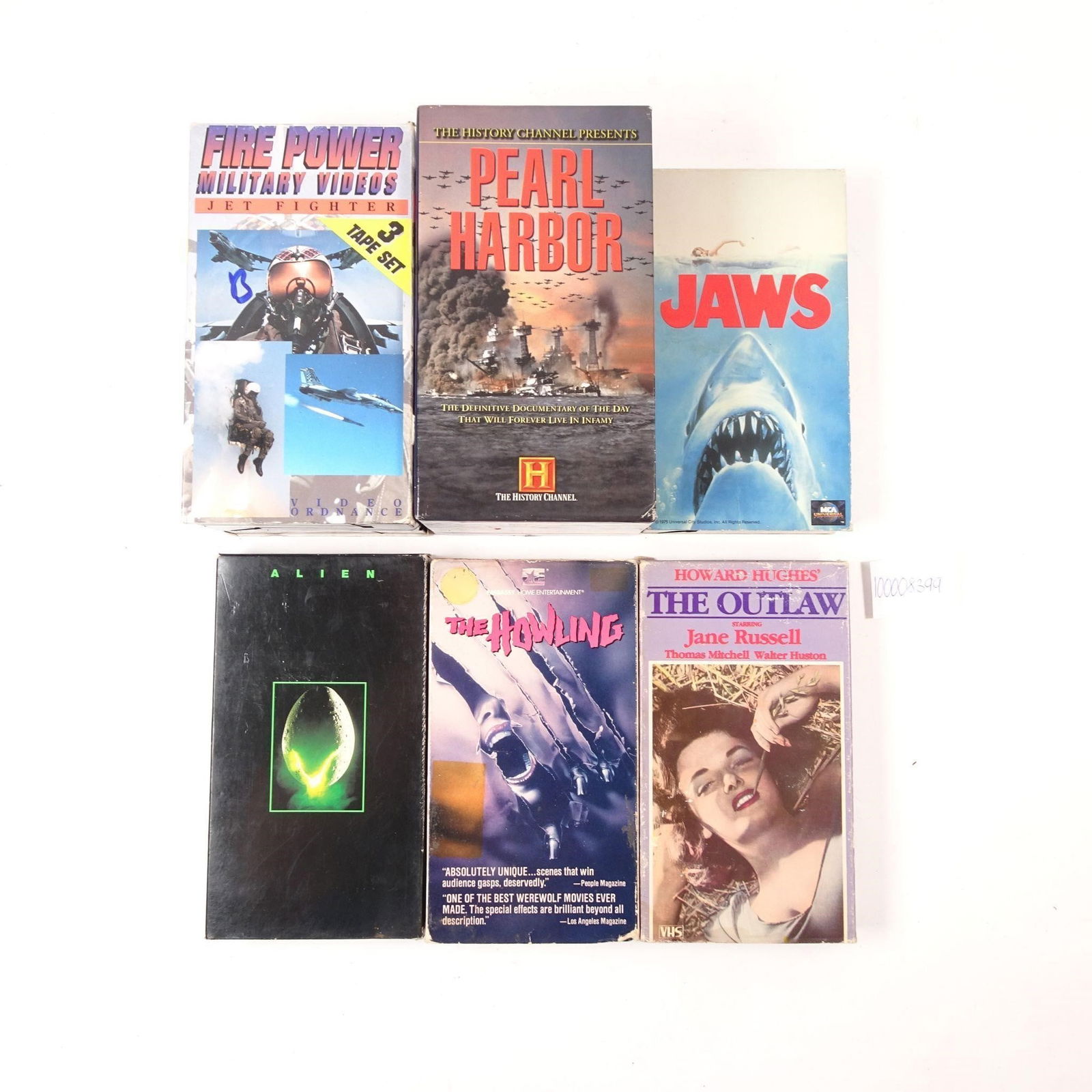 Assortment of VHS Tapes (Pearl Harbor, Jaws, more) (1 of 2)
