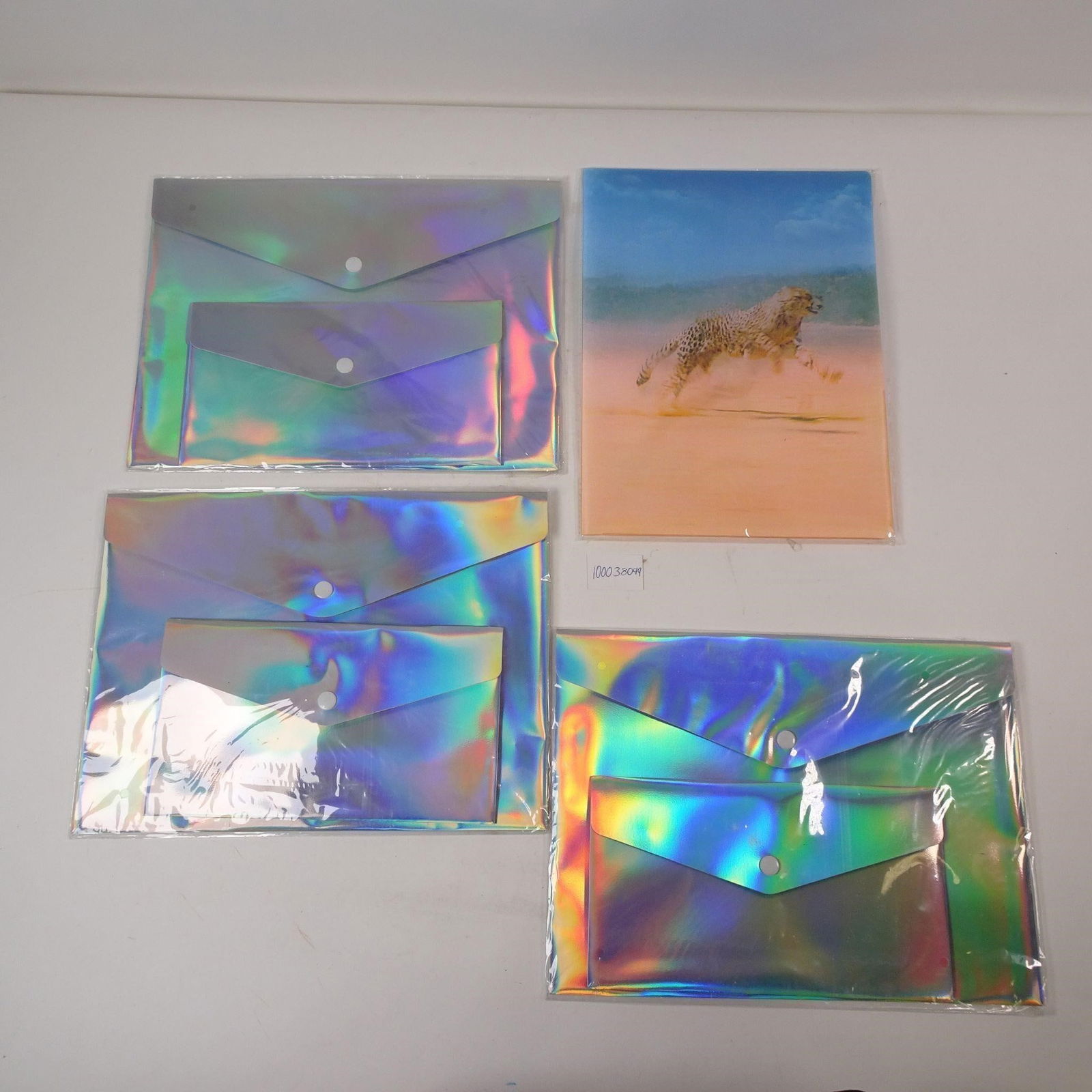 New Holographic Poly Snap Envelope Folders: A set of new holographic poly snap envelope folders, perfect for organizing documents, papers, and projects. These durable and visually striking folders are ideal for adding a modern, vibrant touch to