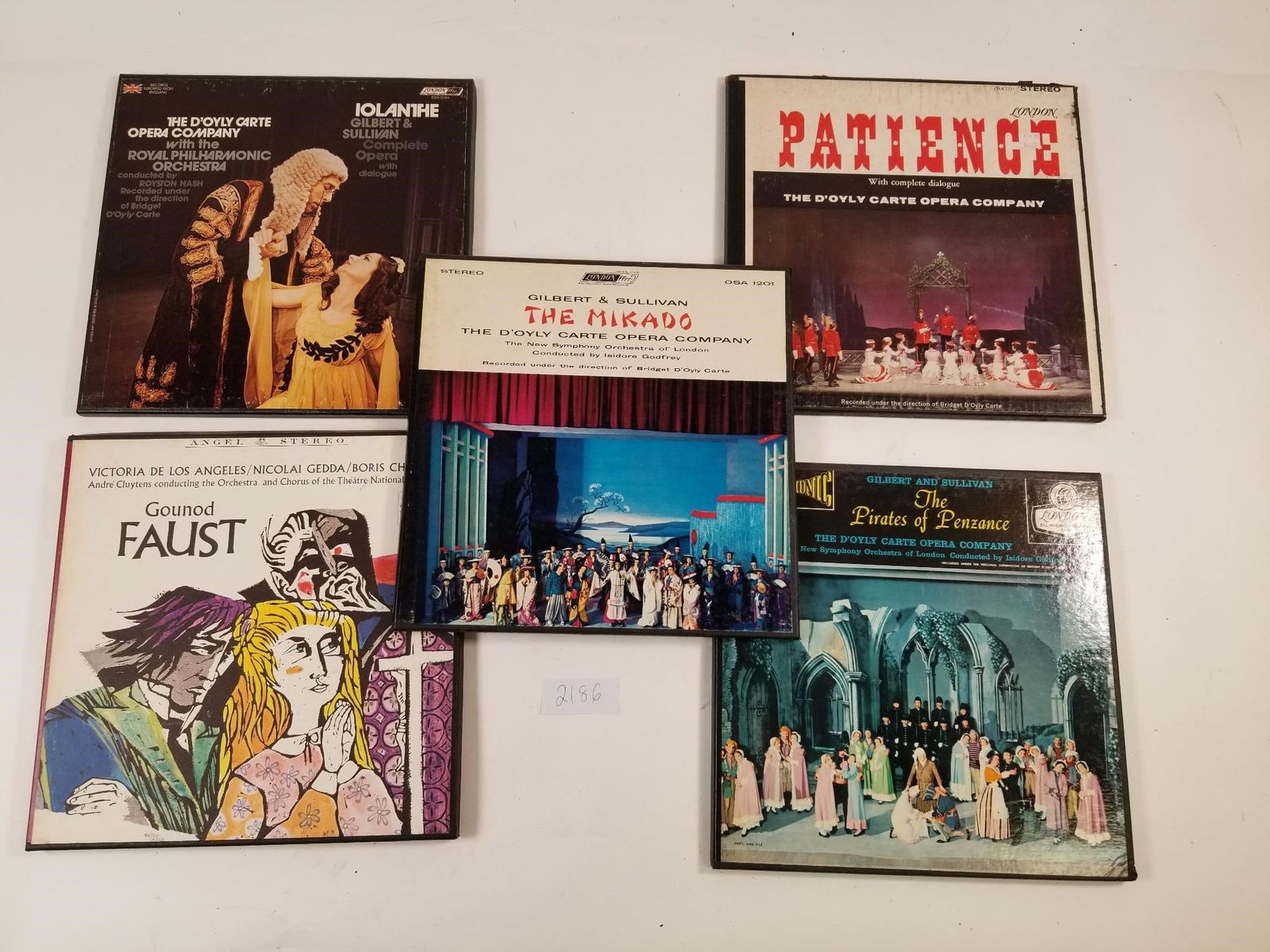 Vintage Vinyl Records Set of 5 (Gilbert and Sullivan, Gounod Highlights from Faust and more): Vintage Vinyl Records Set of 5 (Gilbert and Sullivan, Gounod Highlights from Faust and more)- Sold as-is, condition varies. See photos for details.