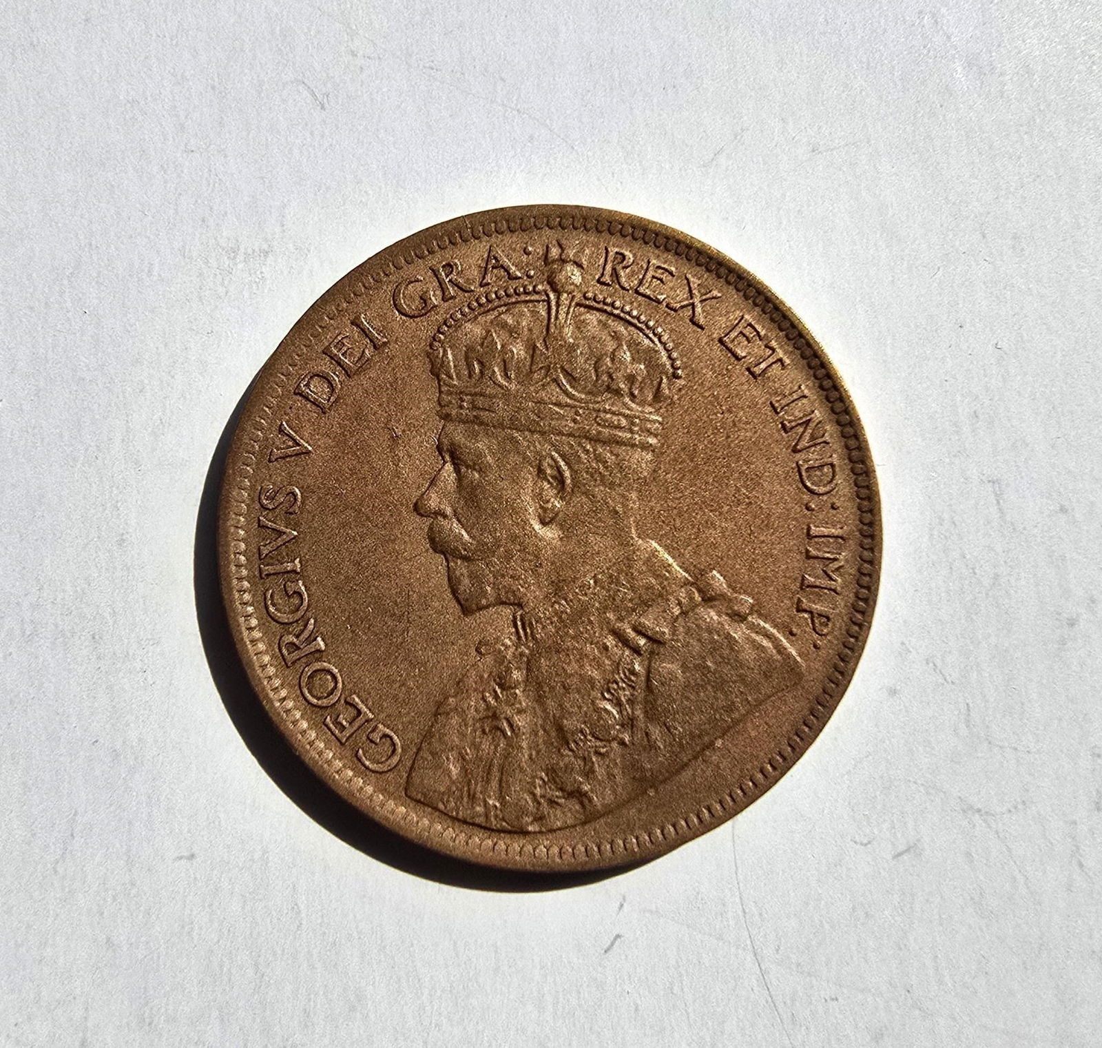 1917 Canada One Cent - King George V - Bronze (1 of 3)