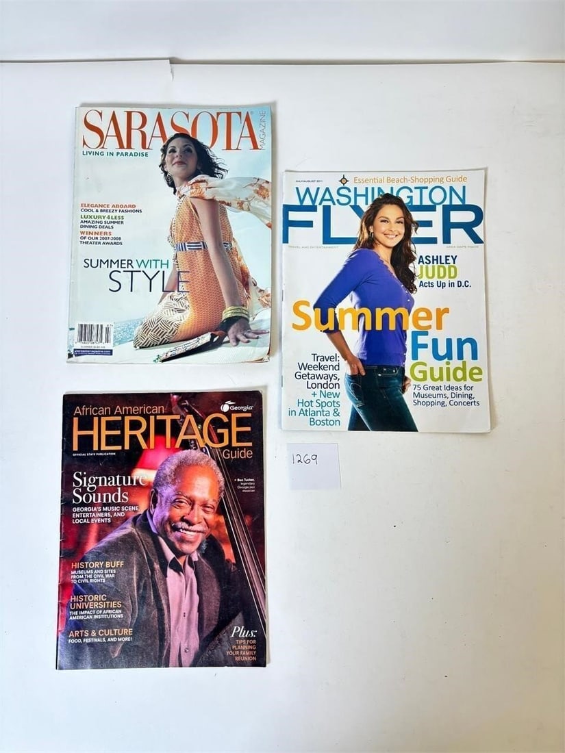 Assortment of Magazines Set of 3: Assorted Random Magazines â?? Set of Various Titles Mixed genres and topics. Condition varies; please refer to photos for details