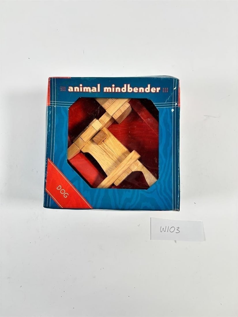 Vintage Animals Mindbender - Dog - Wooden Puzzle (1 of 3)