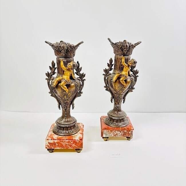 Pair 19th Century French Gilt Spelter... (1 of 5)