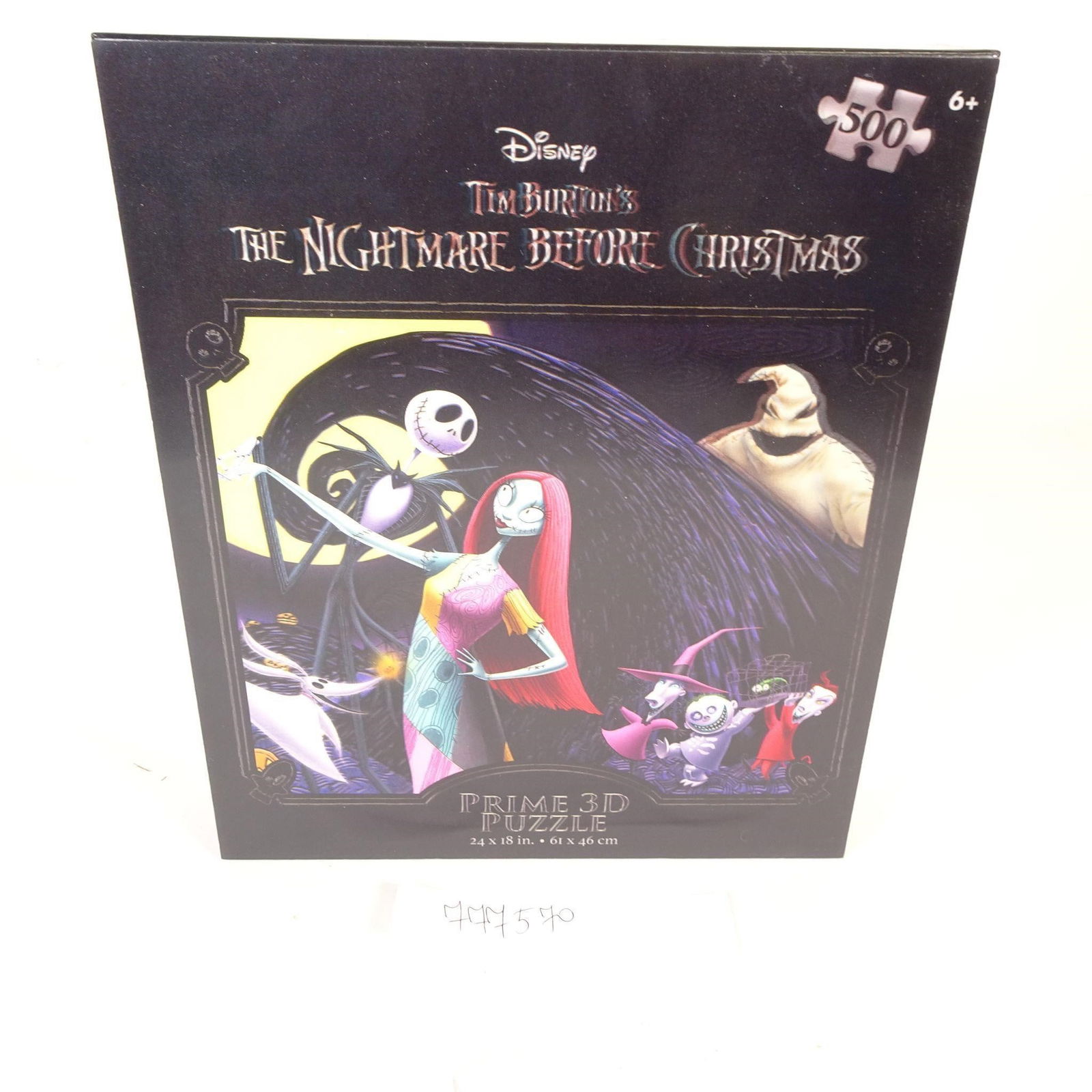 Prime 3D Puzzle, 500 Pieces: Official Disney Prime 3D Puzzle featuring artwork from The Nightmare Before Christmas by Tim Burton. This premium puzzle includes 500 pieces and creates a striking lenticular 3D effect when completed.