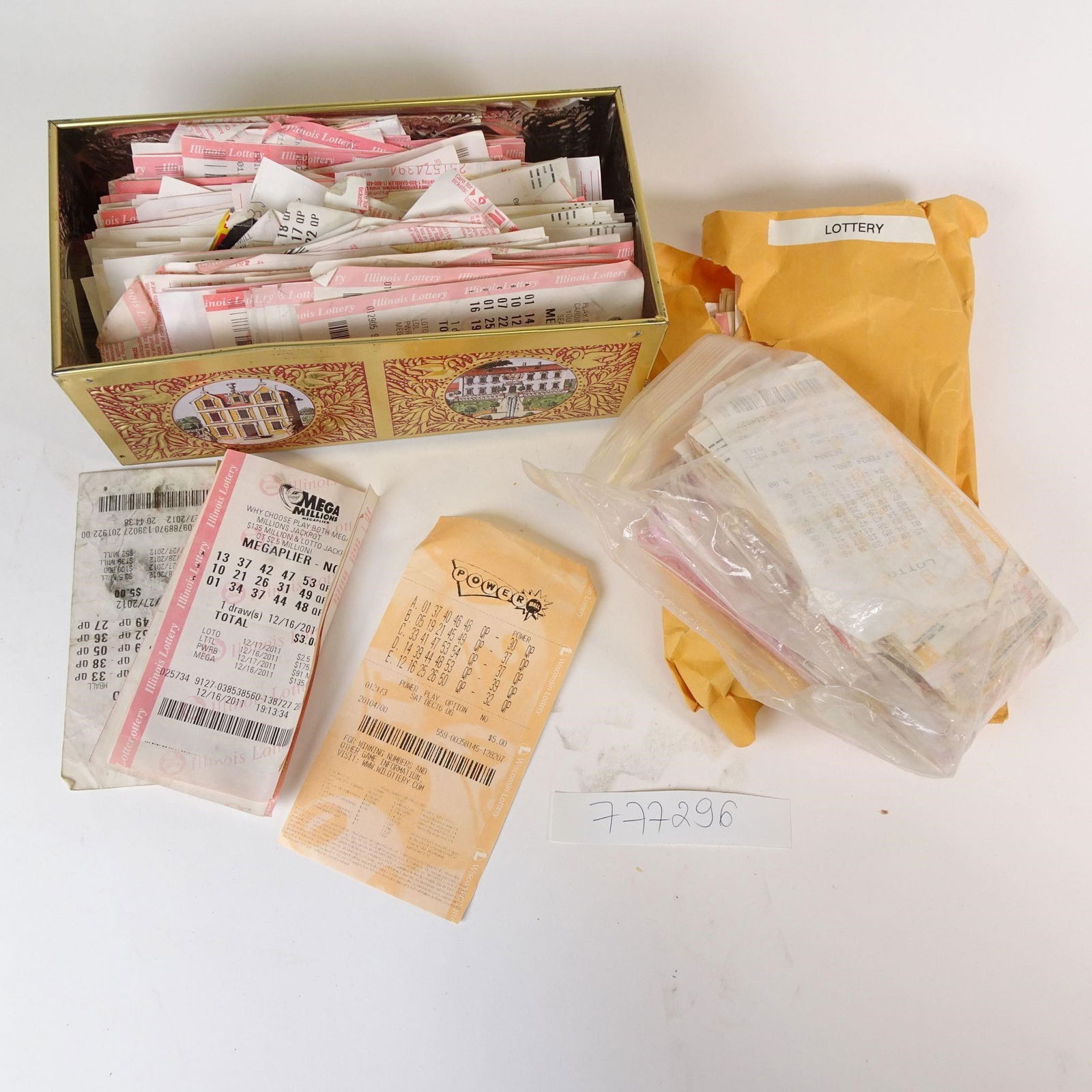 Mixed Lot of Old Lottery Coupons (1 of 3)