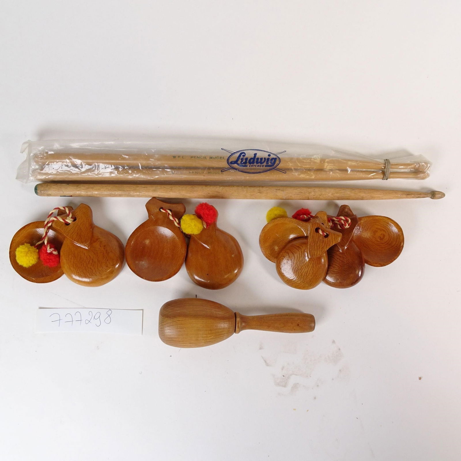 Vintage Percussion & Textile Tools Lot (1 of 4)