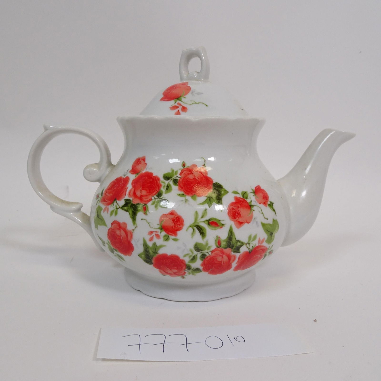 Vintage Porcelain Floral Teapot (1 of 5)