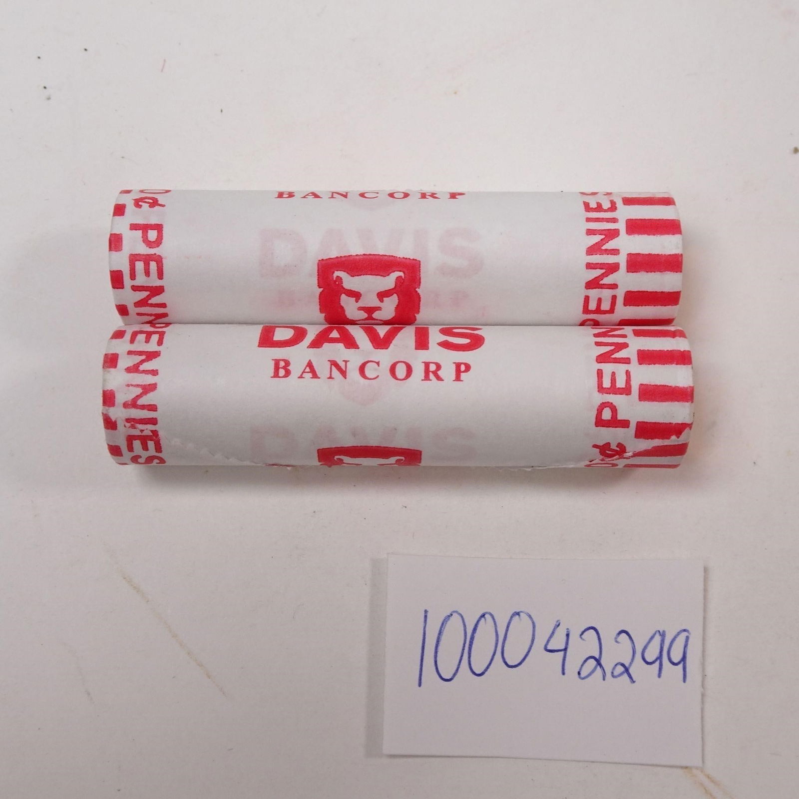 New Bank Wrapped Rolls Pennies 2024-D 50 Cents: A set of new Bank Wrapped Rolls of 2024-D 50 Cents coins. These rolls contain fifty-cent coins minted in Denver ('D' mint mark) and are ideal for collectors, investors, or anyone looking for uncircula