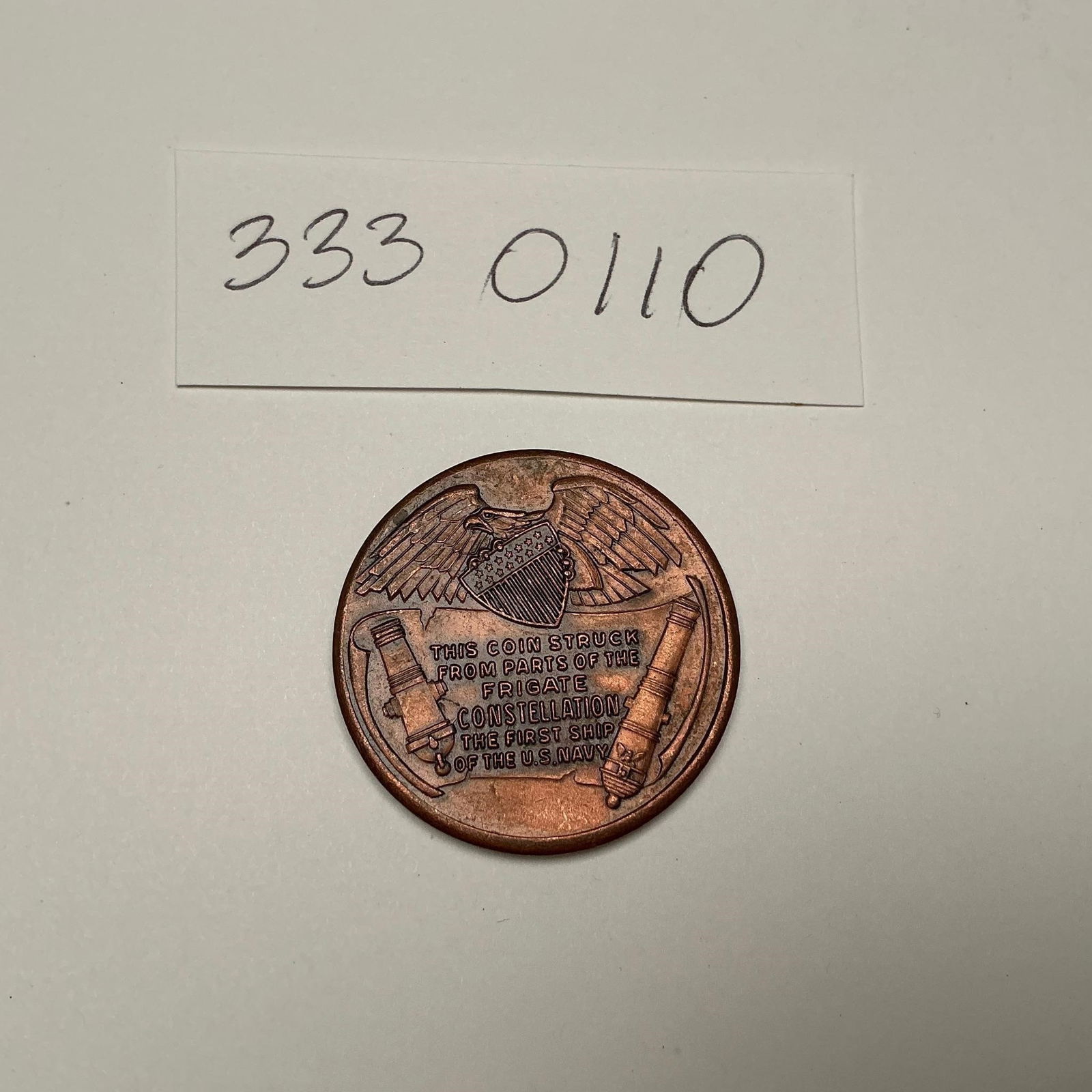 U.S. Frigate Constellation 1797 Medal (1 of 2)